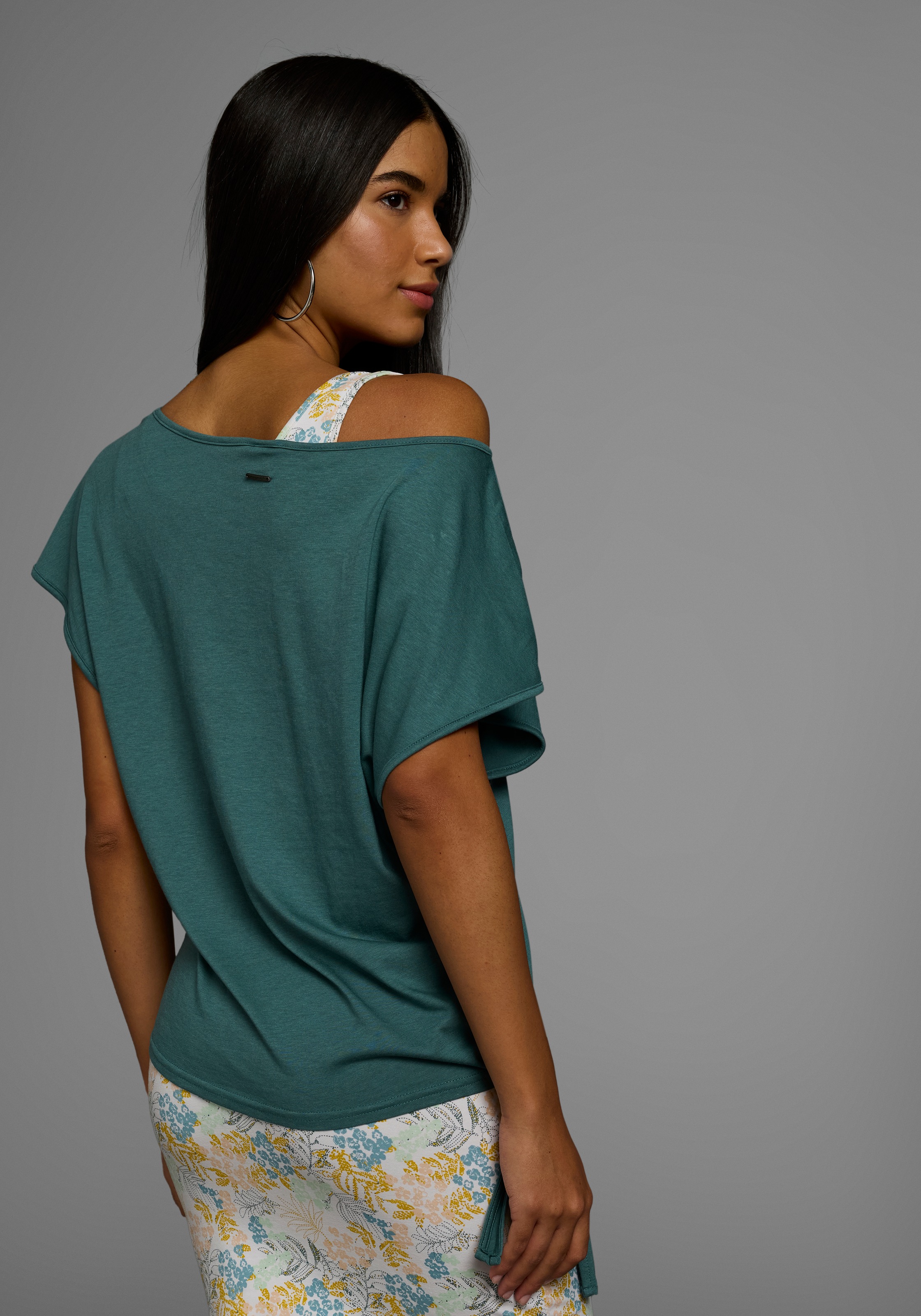 KangaROOS Sommerkleid Set, mit T-Shirt, 2 tlg. Set Shirt Kleid mit Blumen günstig online kaufen