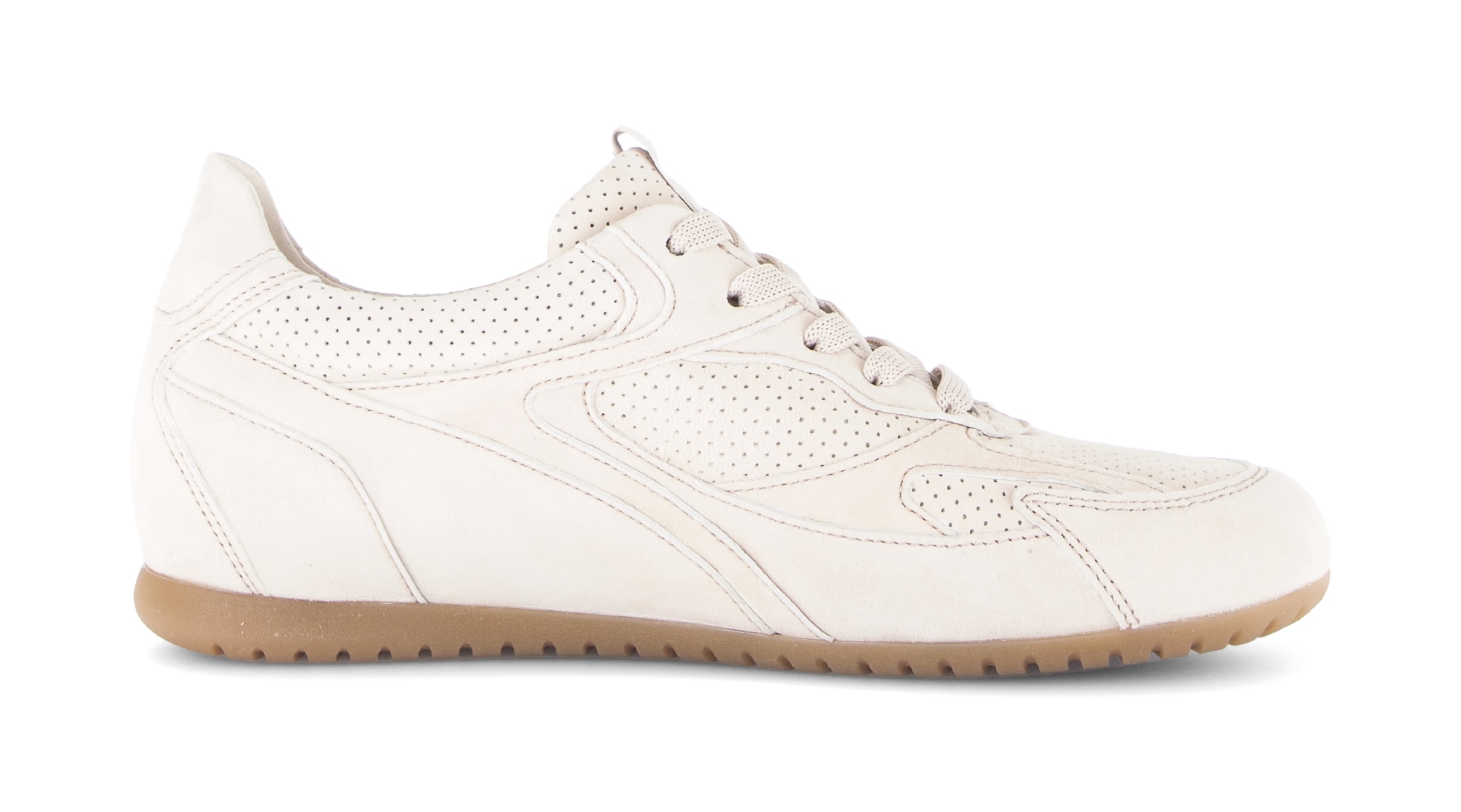 Gabor Sneaker »DAVOS«  , Freizeitschuh, Halbschuh, Schnürschuh mit Lochmuster, H-Weite