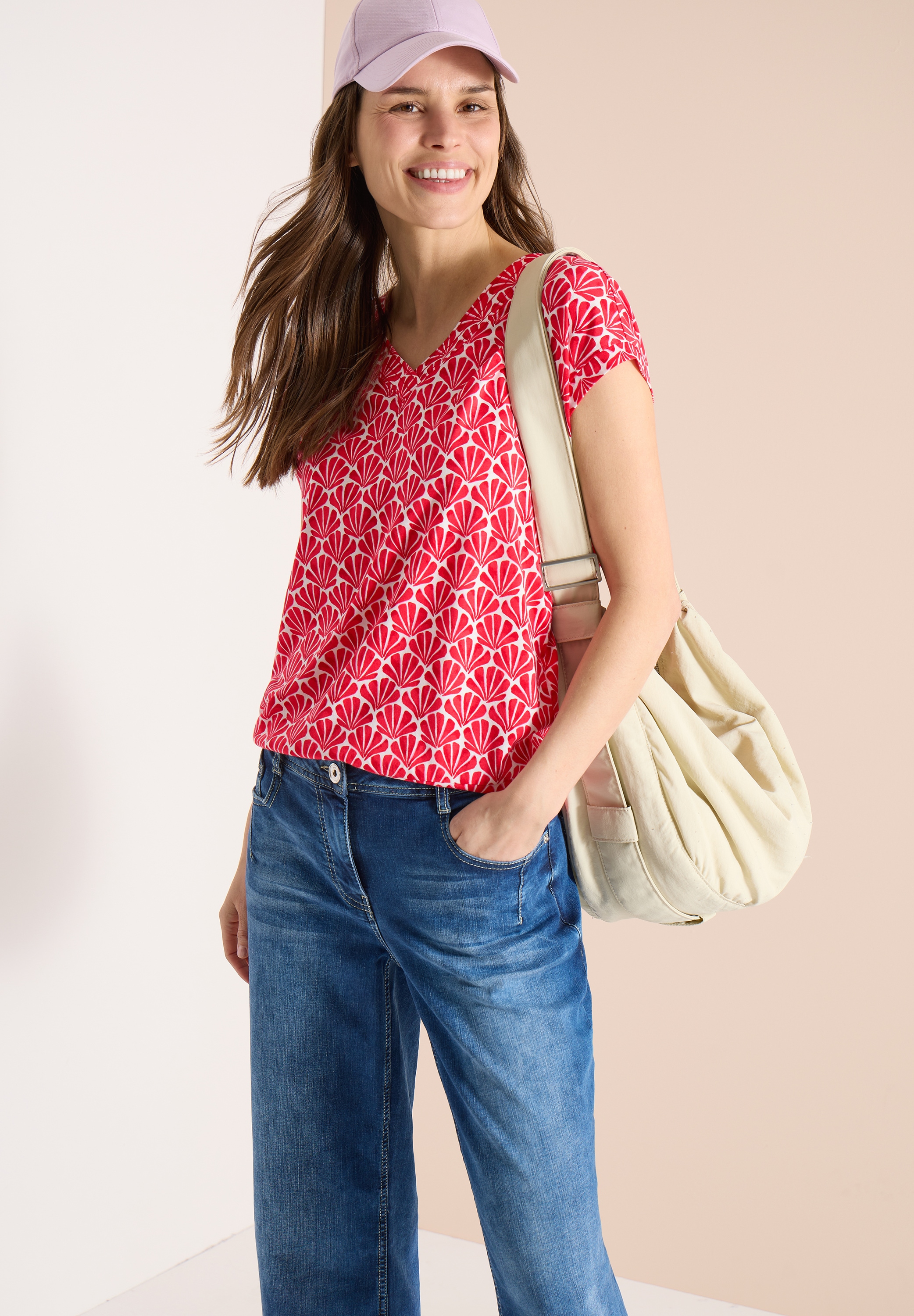 Cecil T-Shirt mit Minimal Muster