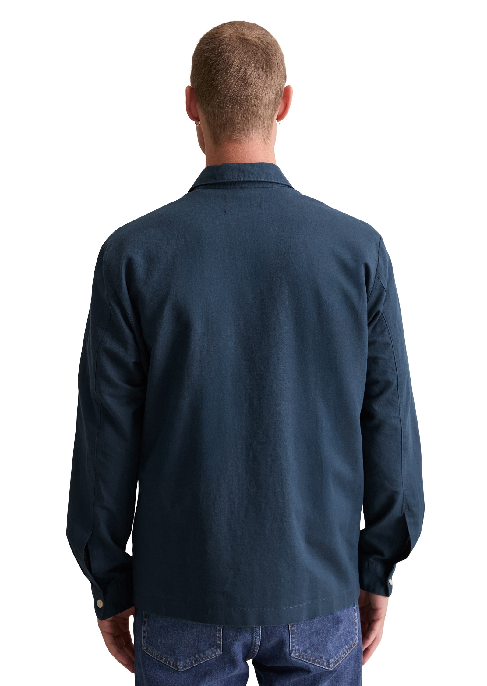Marc O'Polo DENIM Langarmhemd »aus Leinen und Bio-Baumwolle«