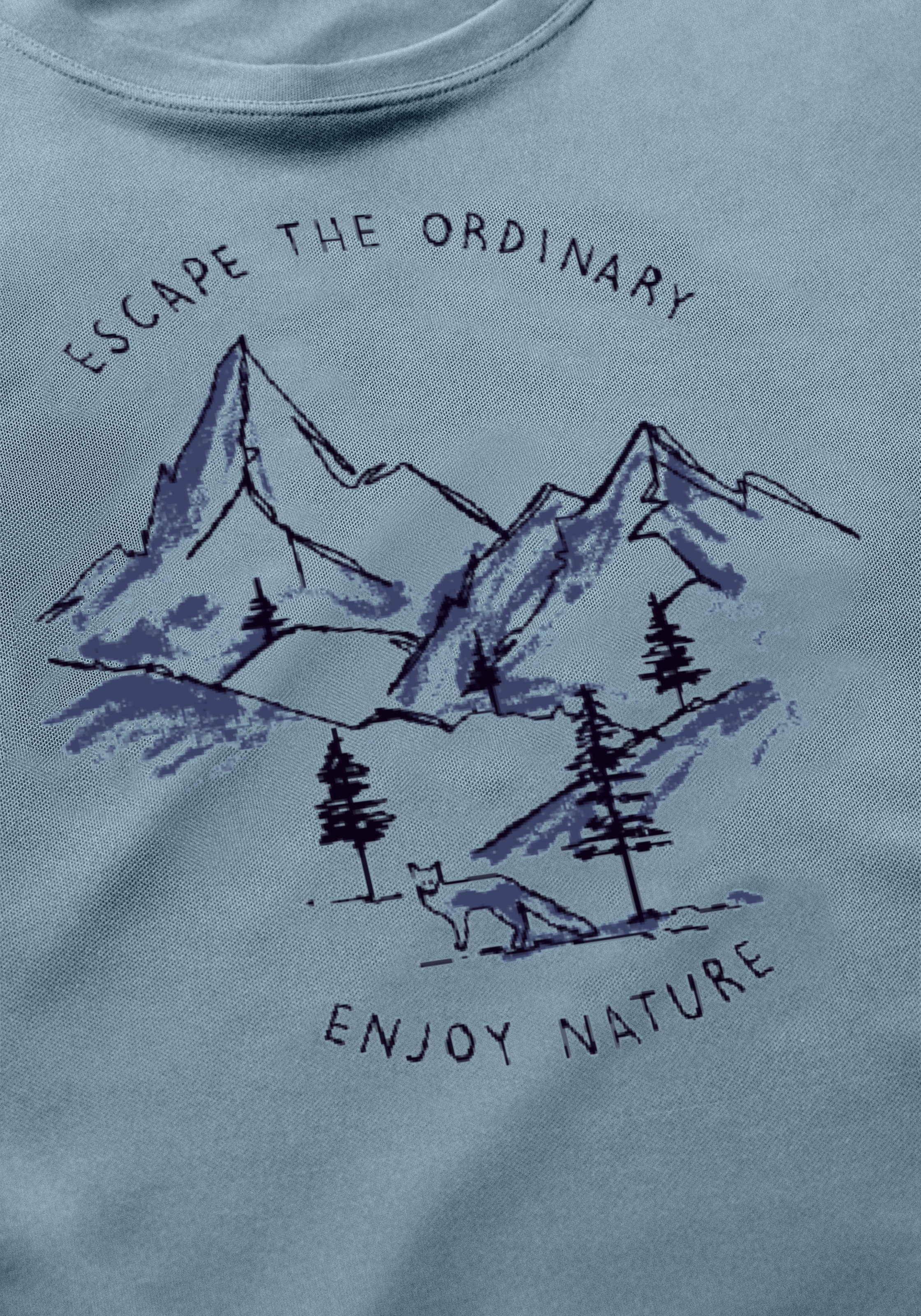 Maier Sports T-Shirt "Dieter Print" Herren Kurzarmshirt, leichtes Sommer Fu günstig online kaufen