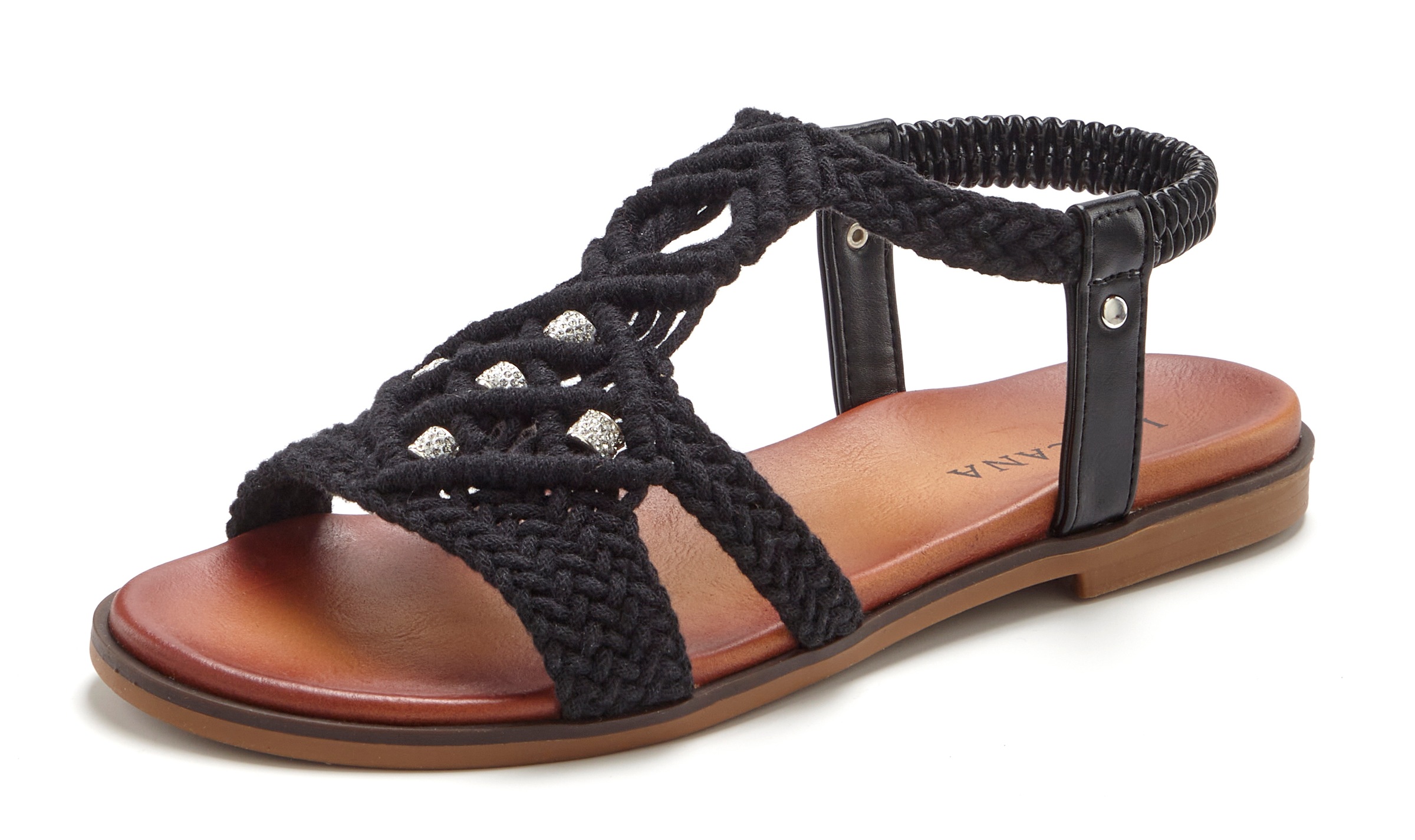 LASCANA Sandale "Sommerschuh, offener Schuh, Pantolette," in trendiger Häke günstig online kaufen