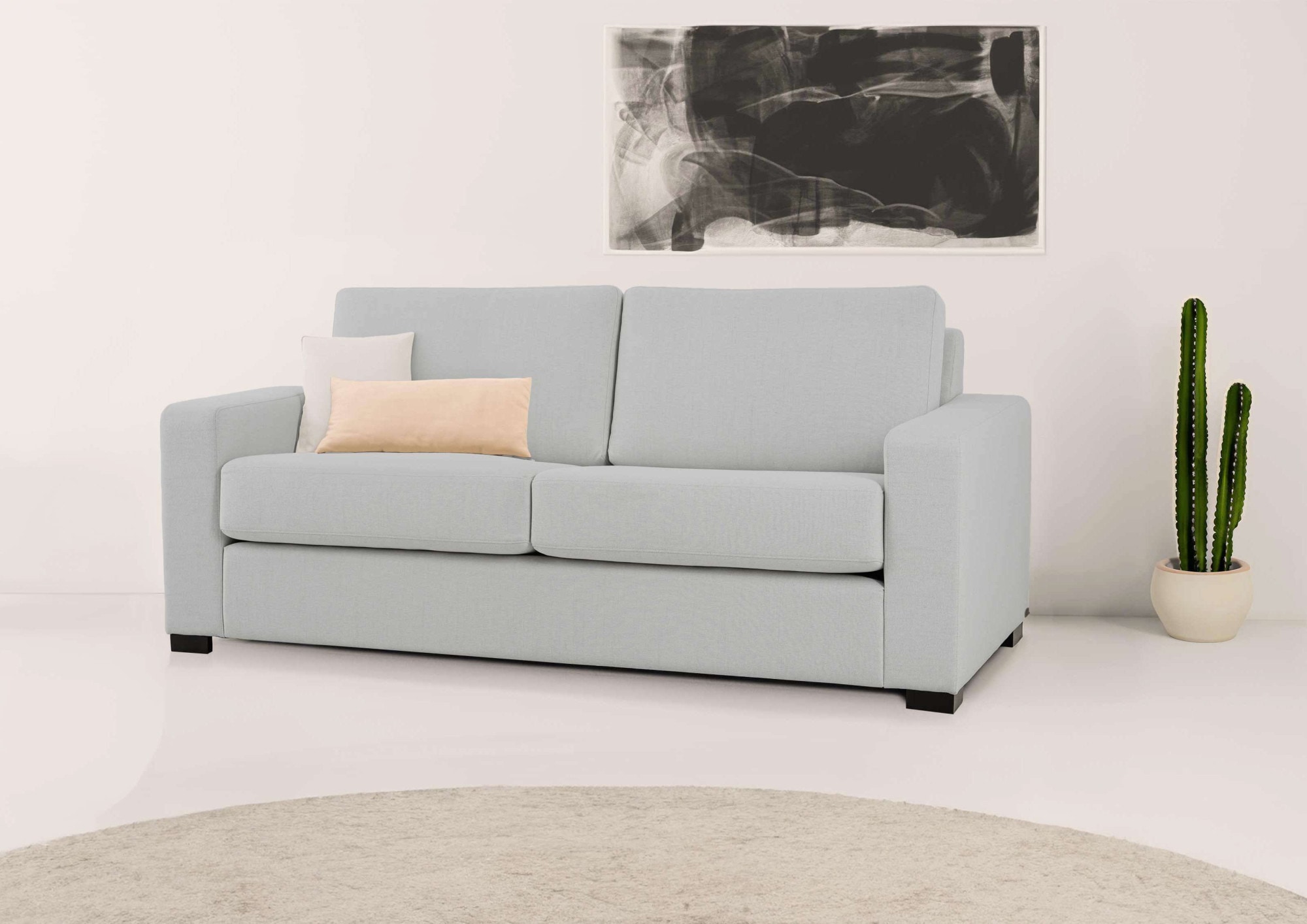 Home affaire 2-Sitzer »Branwell«, (175 St.), Breite 175 cm, Struktur fein, mit Wellenunterfederung