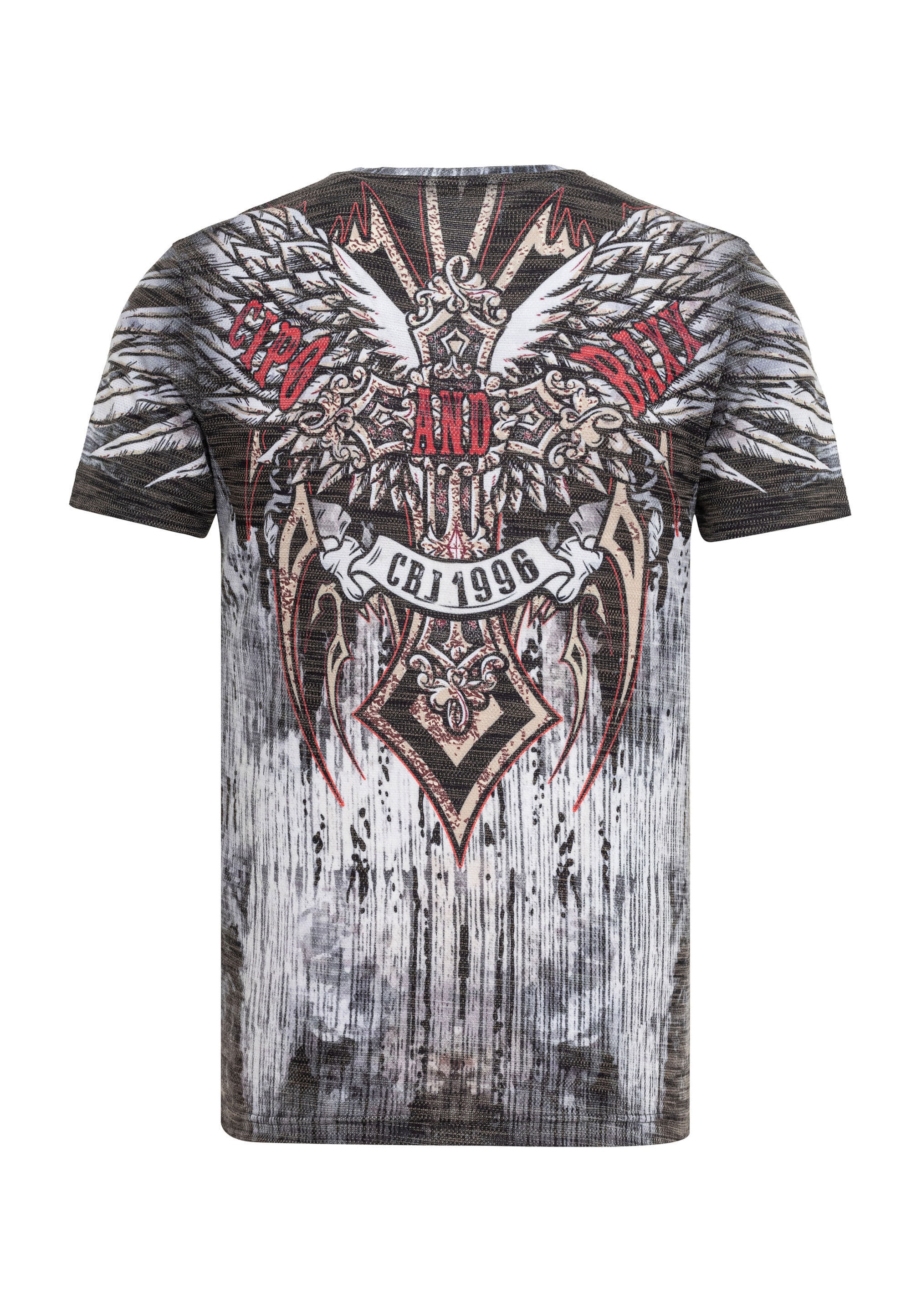 Cipo & Baxx T-Shirt »T-Shirt«, mit Laserdruck