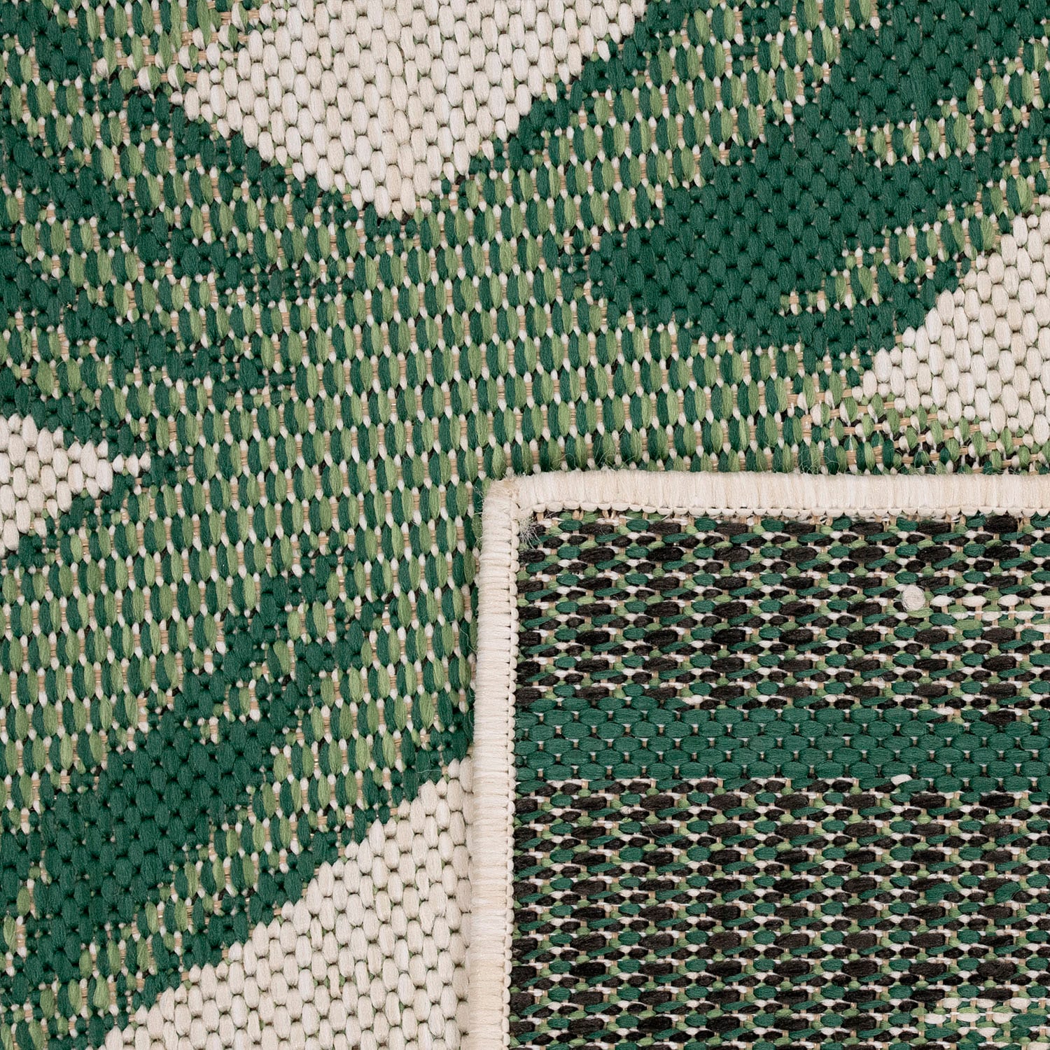Paco Home Teppich »Ostende 552«, | Motiv Rechnung BAUR und In- Outdoor auf Wohnzimmer rechteckig, Flachgewebe, geeignet, Palmenblätter