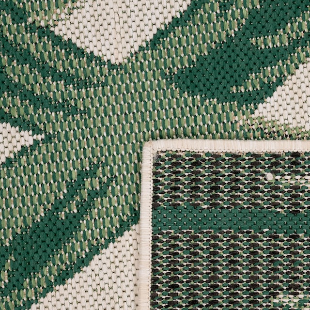 Paco Home Teppich »Ostende 552«, rechteckig, Flachgewebe, Motiv  Palmenblätter, In- und Outdoor geeignet, Wohnzimmer auf Rechnung | BAUR