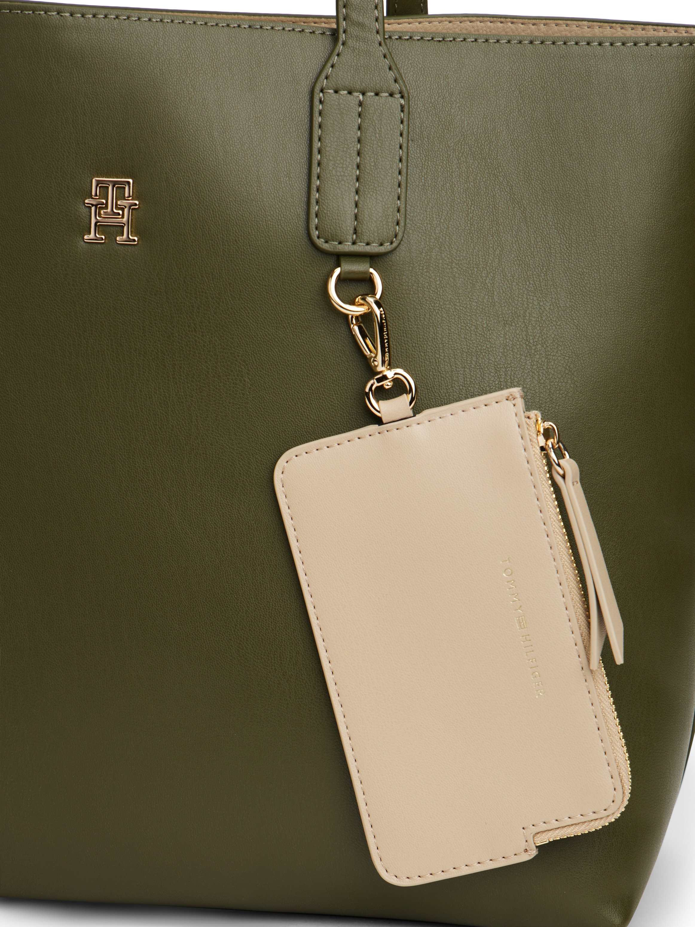 Tommy Hilfiger Satchel »TH ICON SATCHEL«, Damen Umhängetasche, Tragetasche mit Innentasche