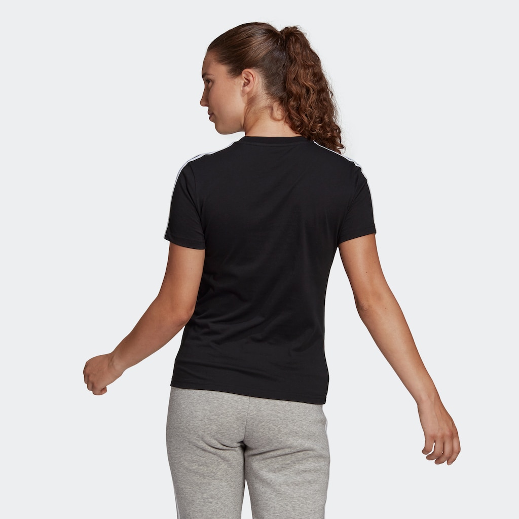 adidas Sportswear T-Shirt »LOUNGEWEAR ESSENTIALS SLIM 3-STREIFEN«