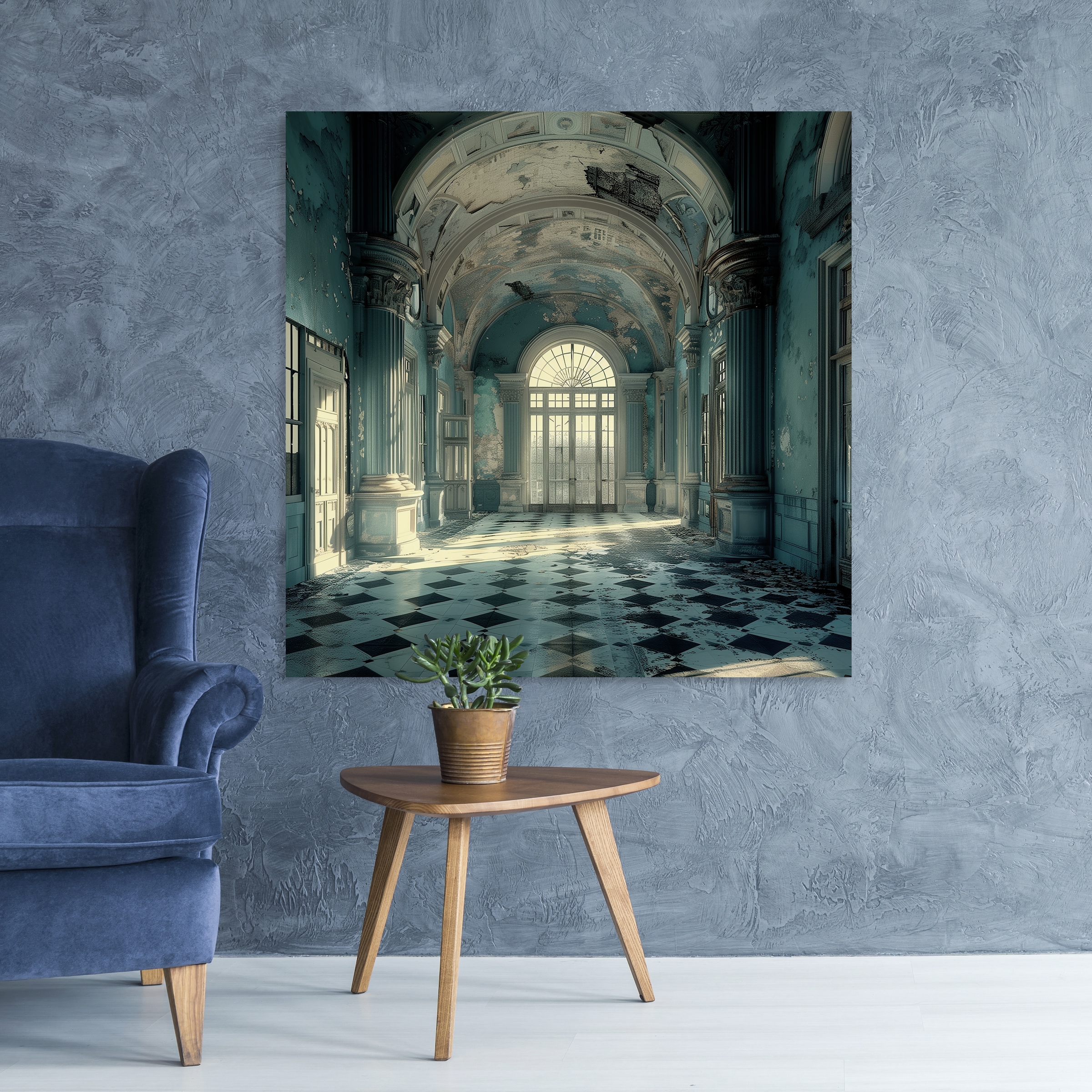 queence Acrylglasbild "Lost Places" Architektonische Elemente Elemente der Architektur Gebäude Innenarchitektur Kunst 1 Stk. tlg. Fine Art-Print in Galeriequalität