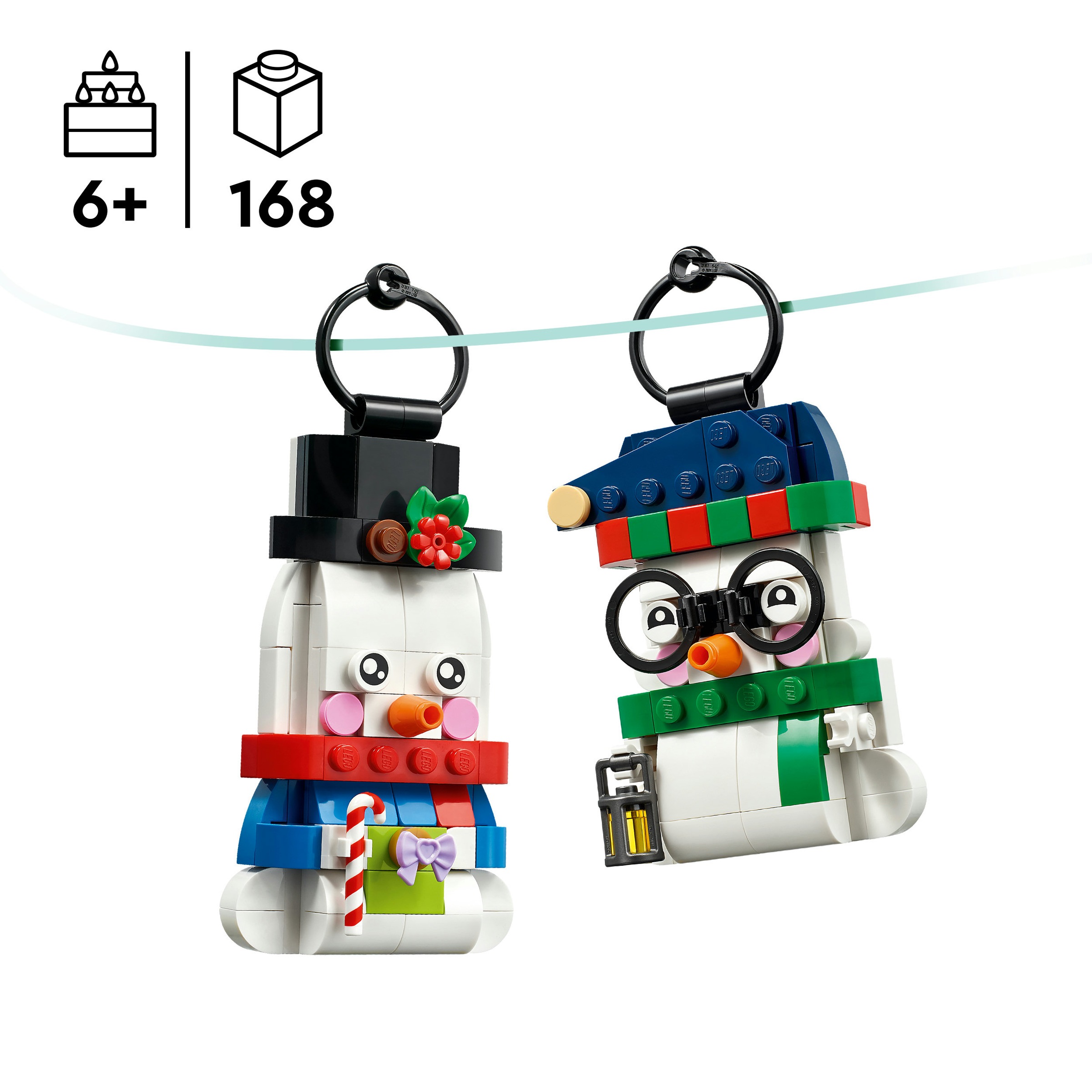 LEGO® Konstruktionsspielsteine »Deko-Schneemänner (40812), LEGO Iconic« Made in Europe