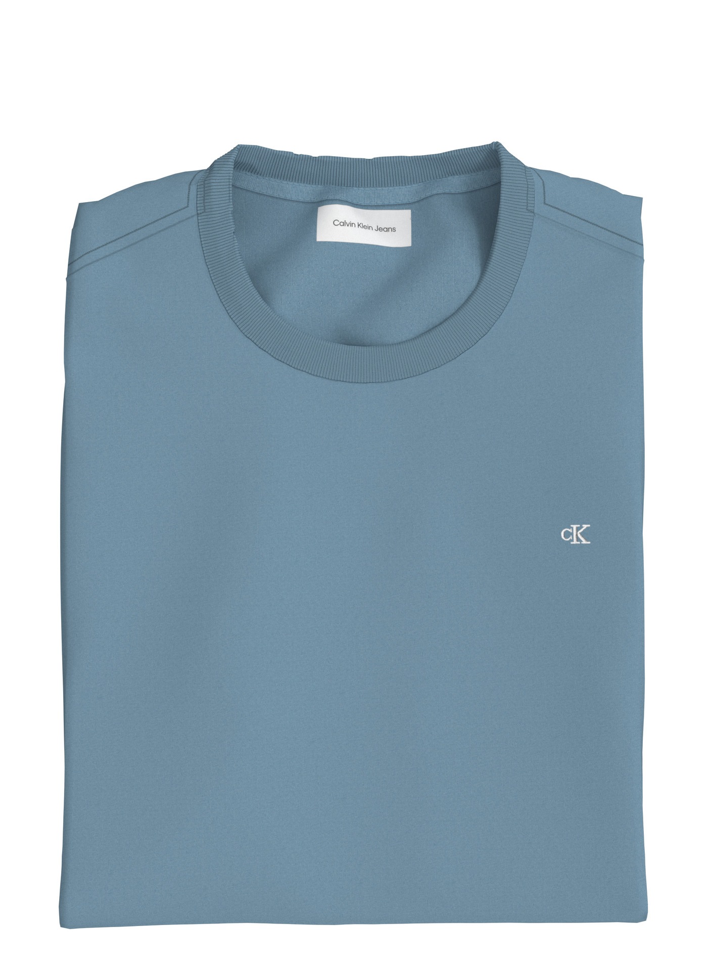 Calvin Klein Jeans T-Shirt »SS SMOOTH CTTN SOLID CREWNK TEE«, mit Logo