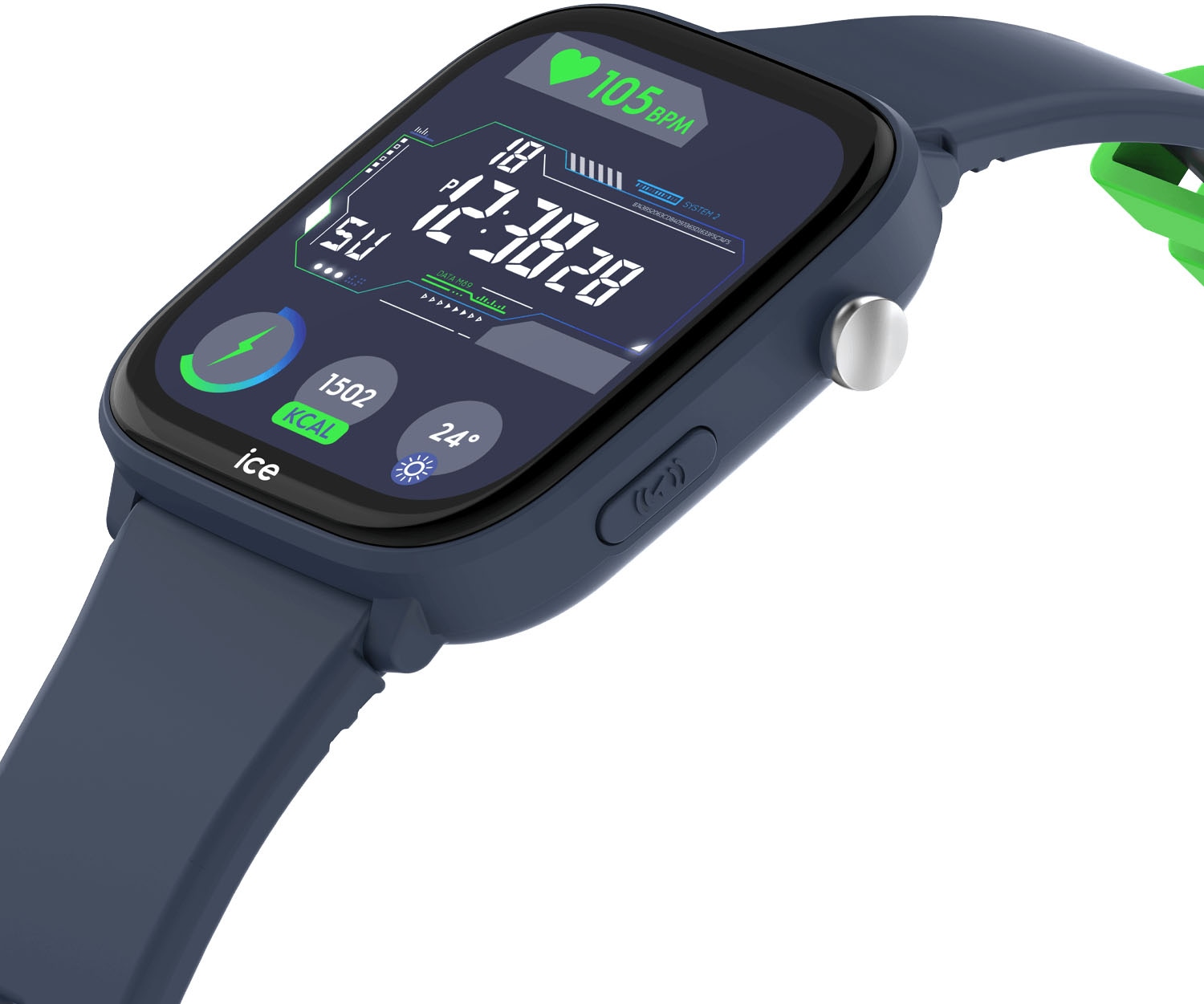 ice-watch Smartwatch »ICE smart junior 3.0 - Find My - 1.75«, Armbanduhr, Kinderuhr, Silikonarmband, Bluetooth, Geschenkidee,digital)