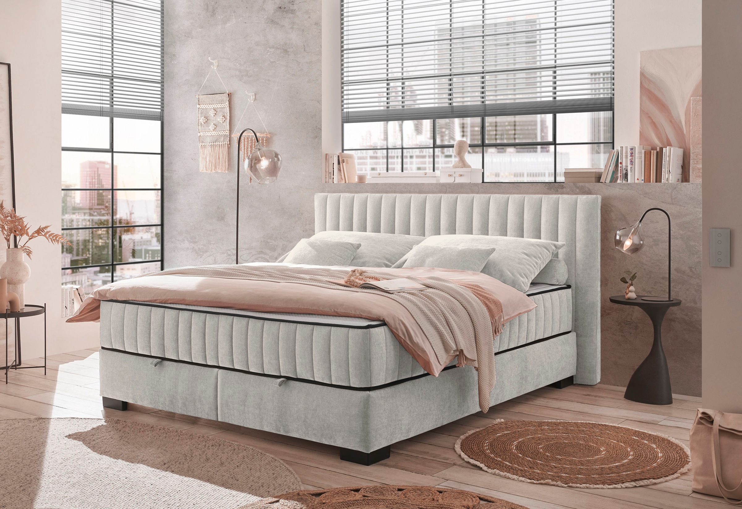 ED EXCITING DESIGN Boxbett "Nagol", mit Bettkasten, mit Wendematratze, erhä günstig online kaufen