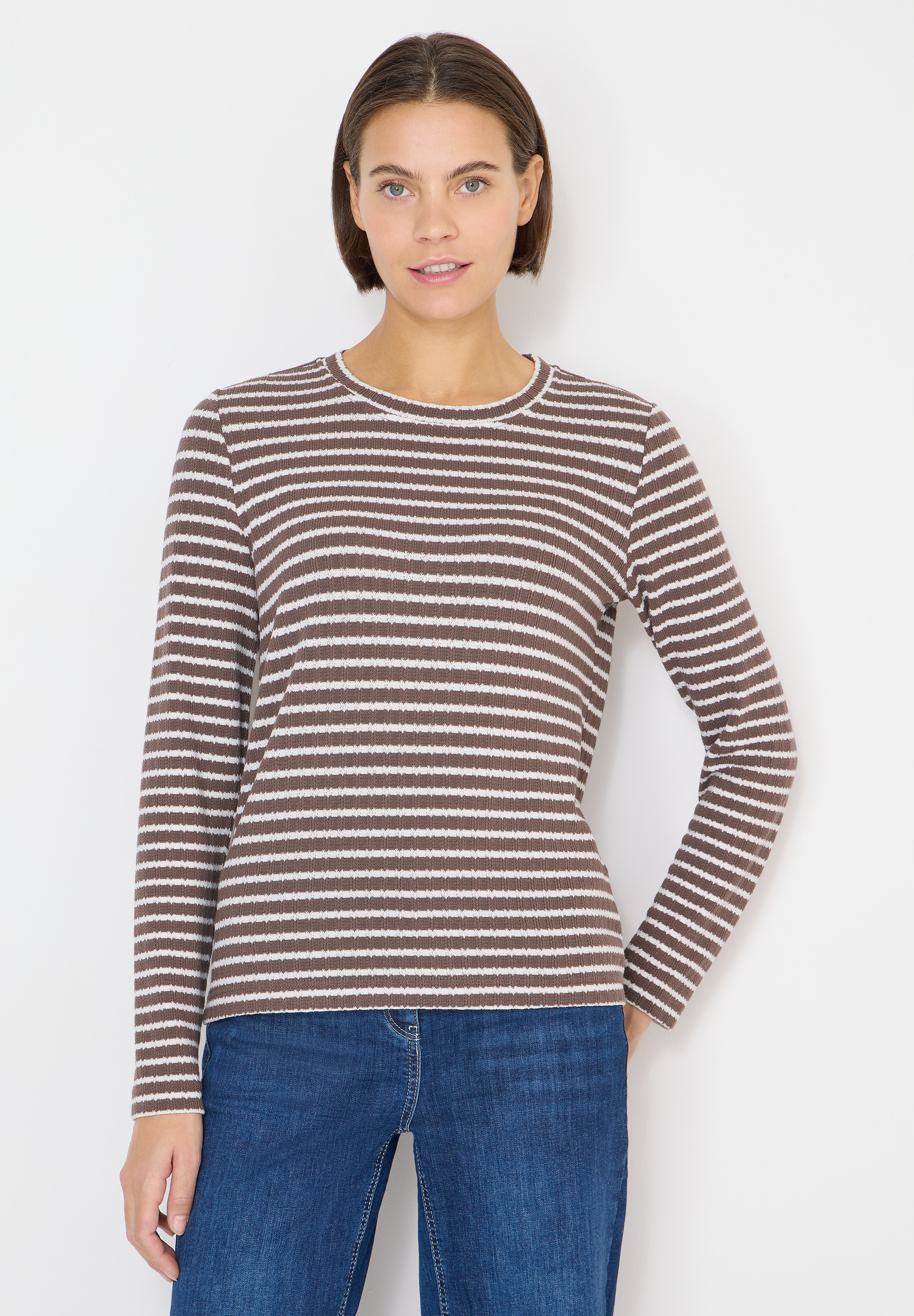 Cecil Langarmshirt im Streifen-Design