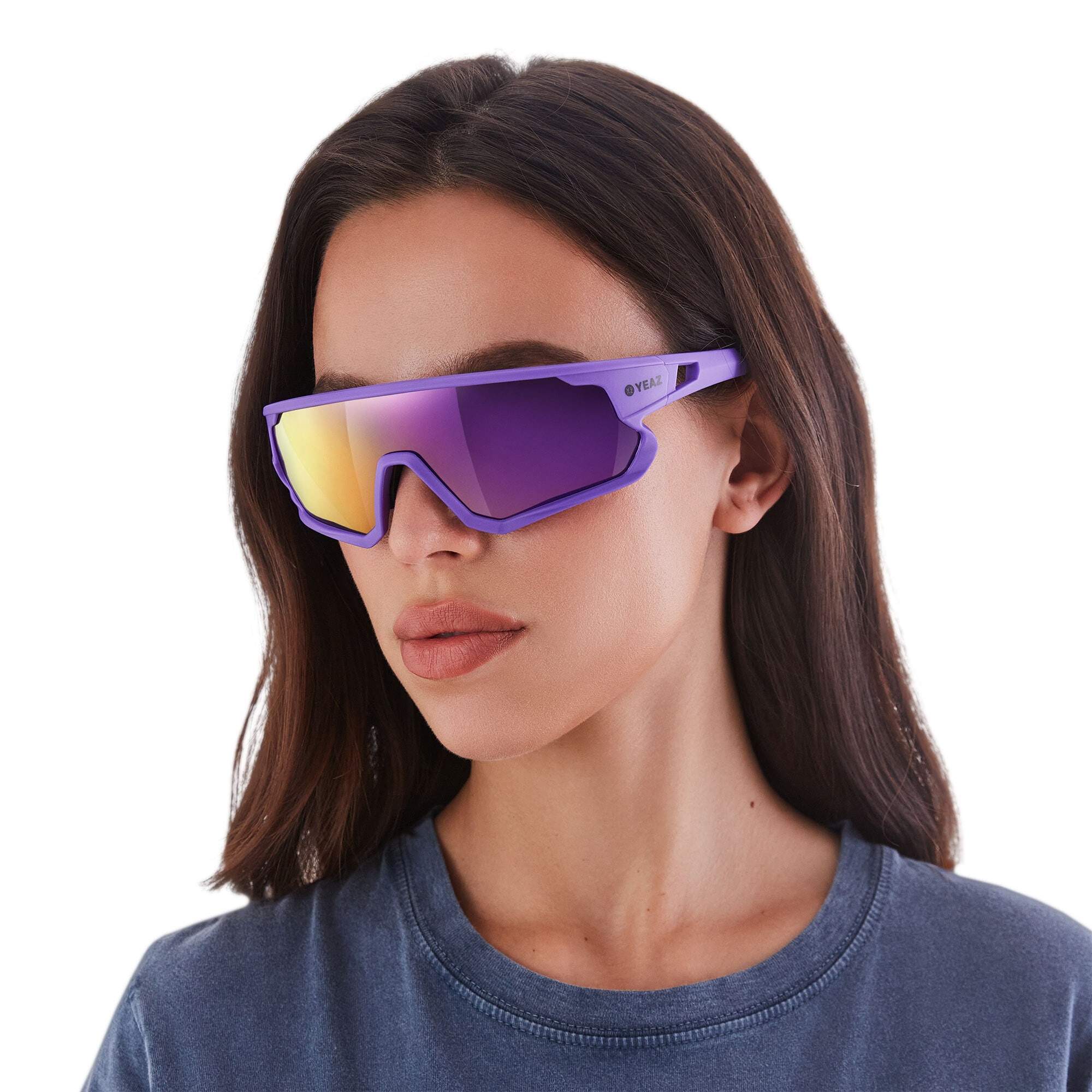 YEAZ Sportbrille »Sport-Sonnenbrille Blue-Magenta/Purple SUNRISE«