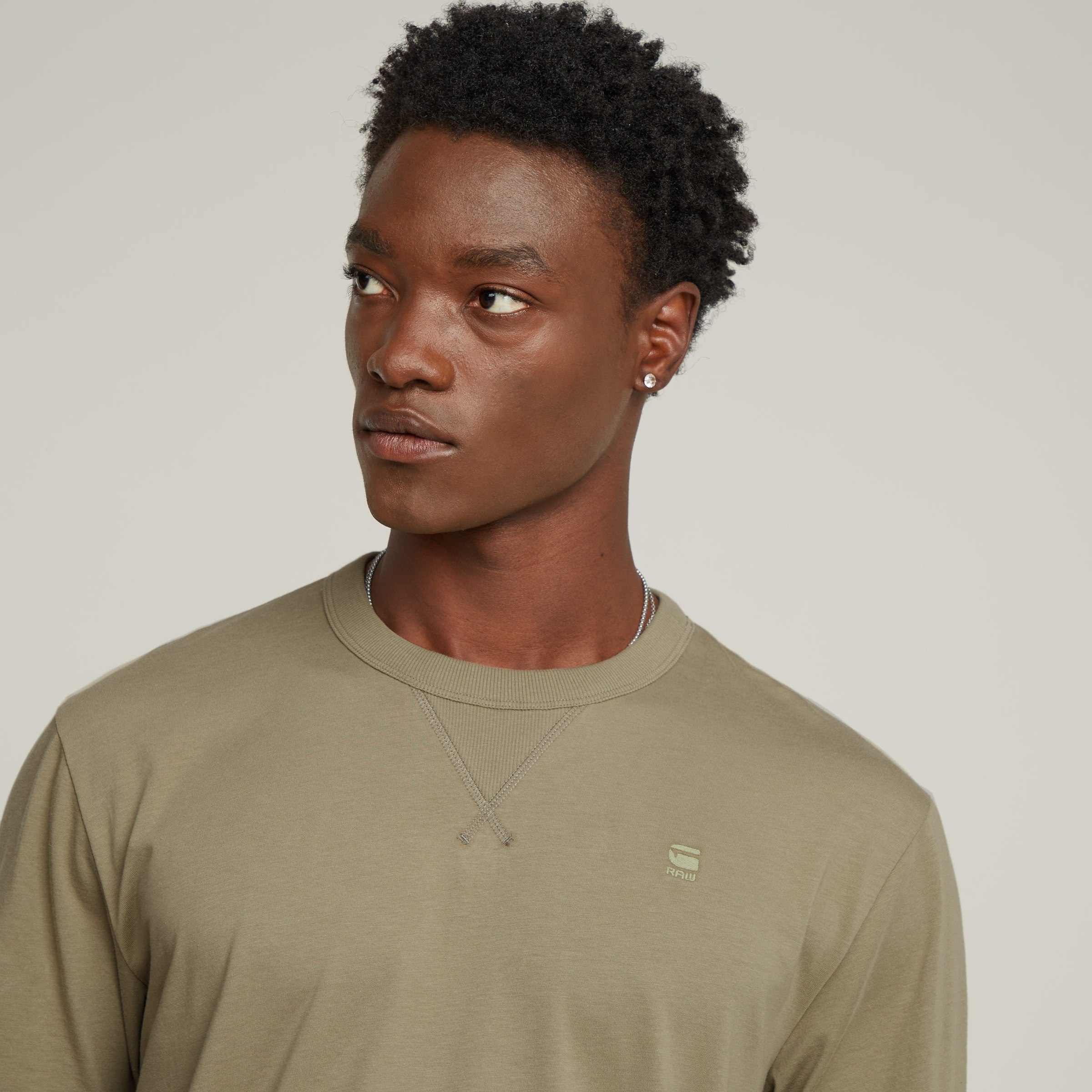 Thumbnail - G-STAR T-Shirt "Nifous" Rundhals, mit Rippeinsatz