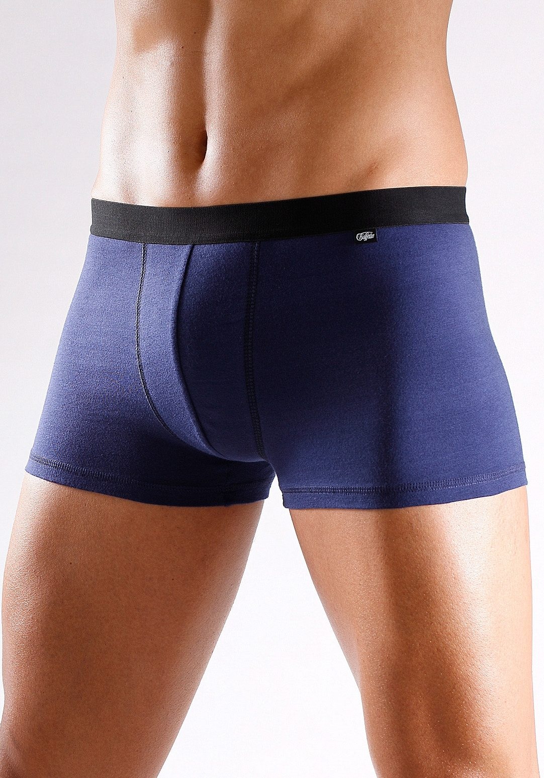 Buffalo Boxer »Boxershorts für Herren«, (Packung, 4 St.), mit schwarzem Webbund
