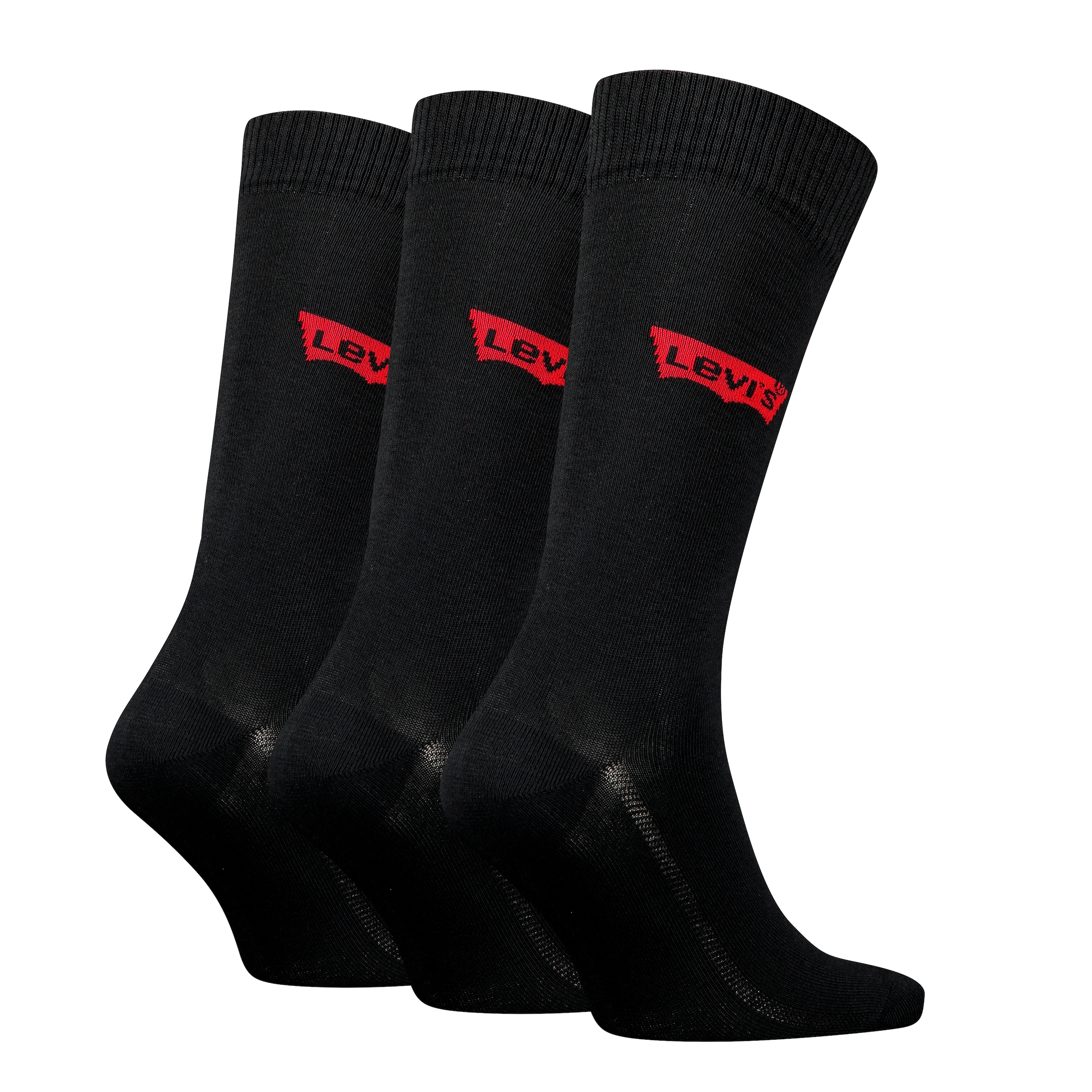 Levi's® Socken »LEVIS REGULAR CUT BW LOGO RECYCL CO« Packung, 3 Paar, 3 Stk. tlg. mit breitem Logobund