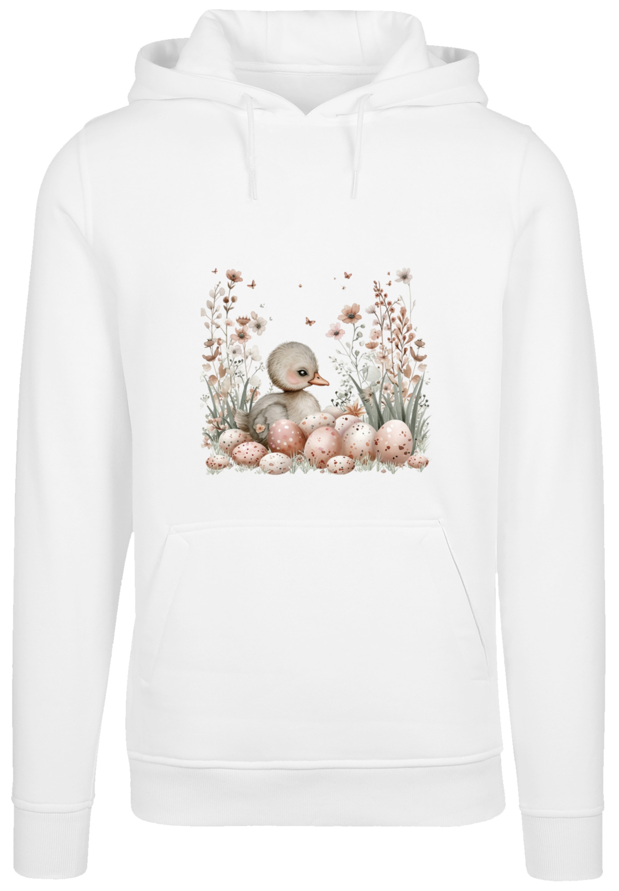F4NT4STIC Kapuzenpullover »Ente Ostereier Blumen Küken«, Premium Qualität