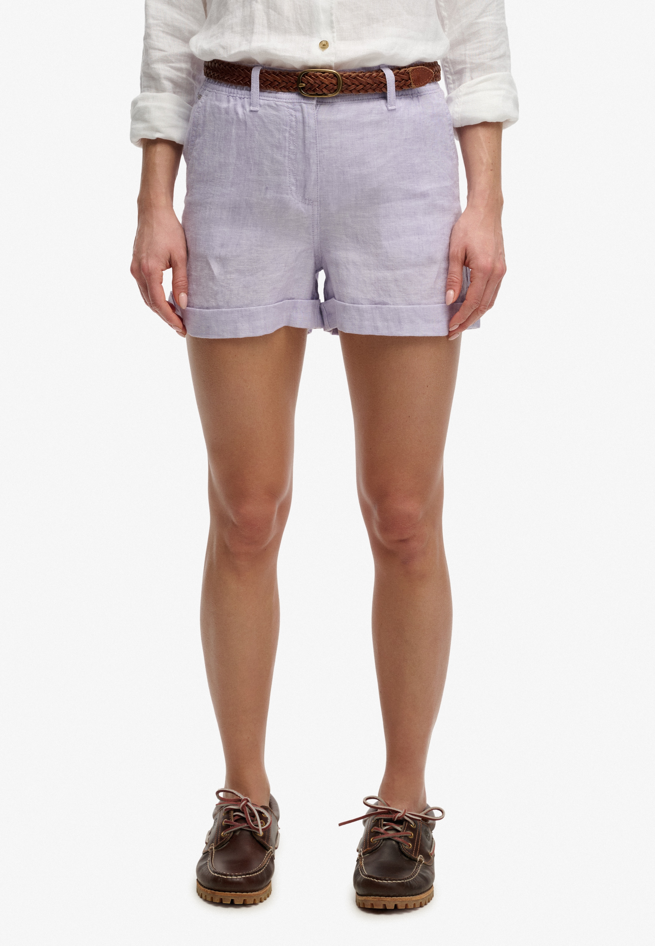 Superdry Shorts "MID RISE LINEN SHORT" aus 100% Leinen günstig online kaufen