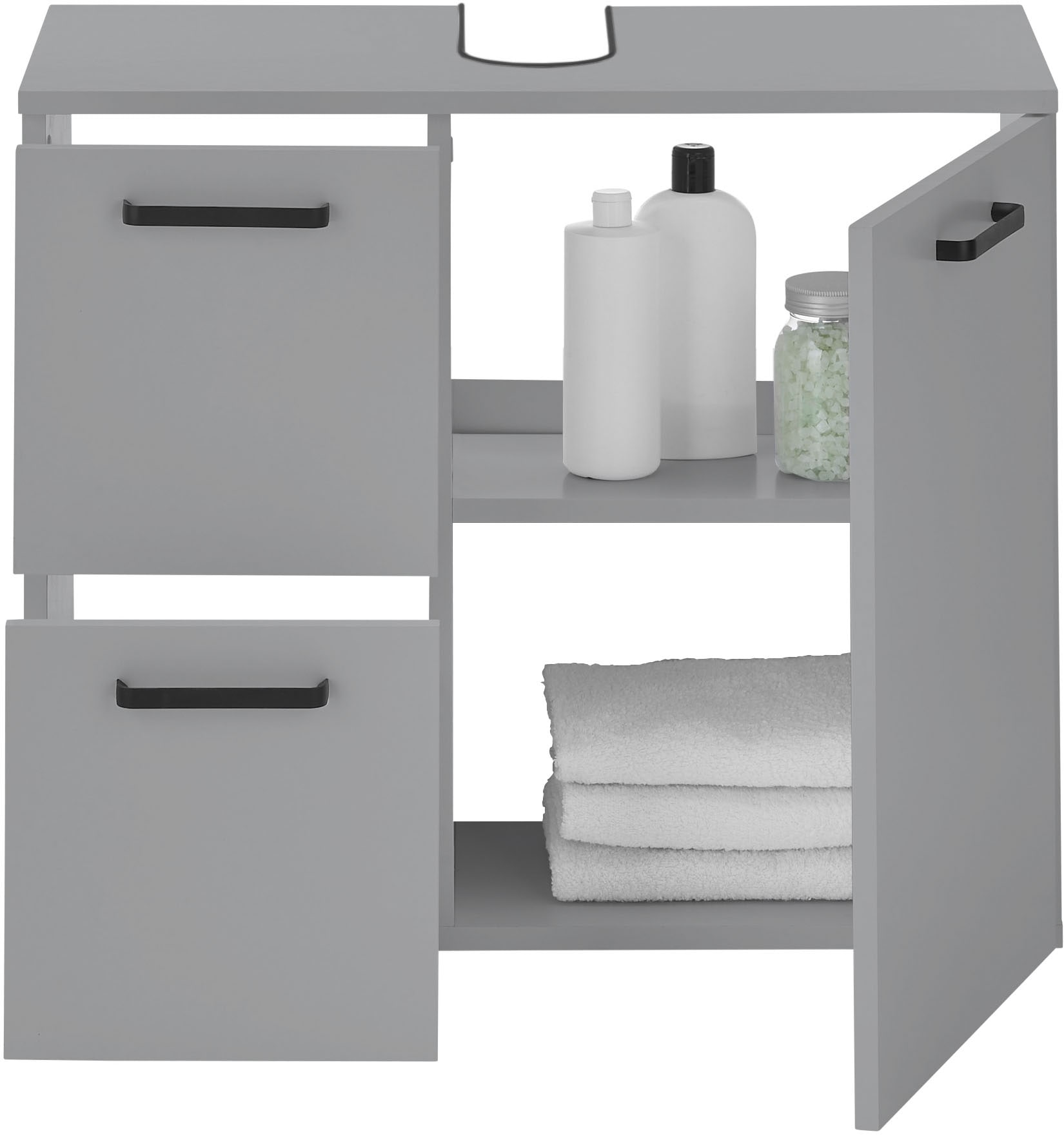 BASIC by Balculina Waschbeckenunterschrank »Vanice, Badezimmerschrank B/H/T 70x60x35cm«, (1 St.), Breite 70cm, Softclose, FSC-Mix 70%,Made in Europa