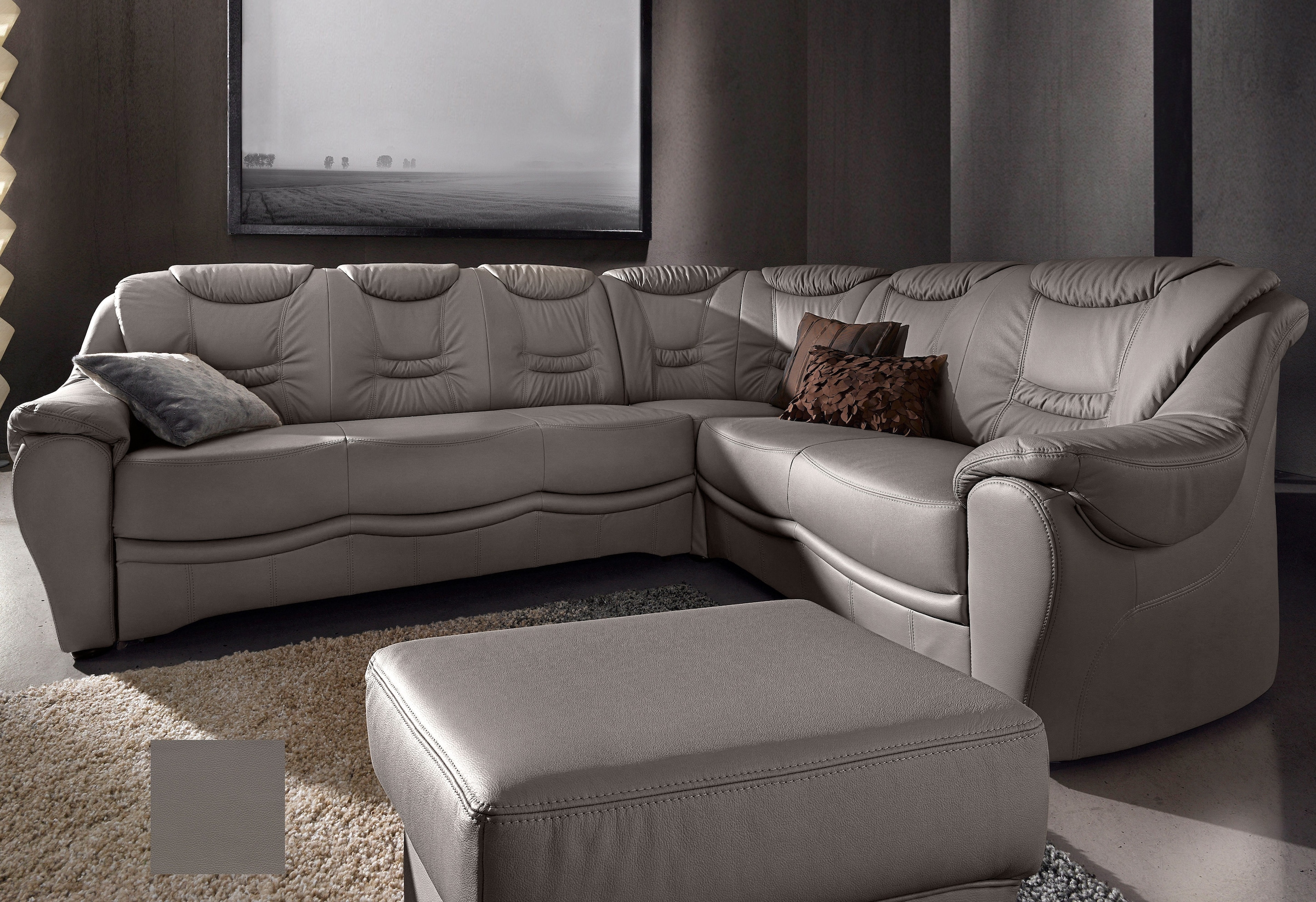 sit&more Ecksofa "Benson L-Form" wahlweise mit Schlaffunktion