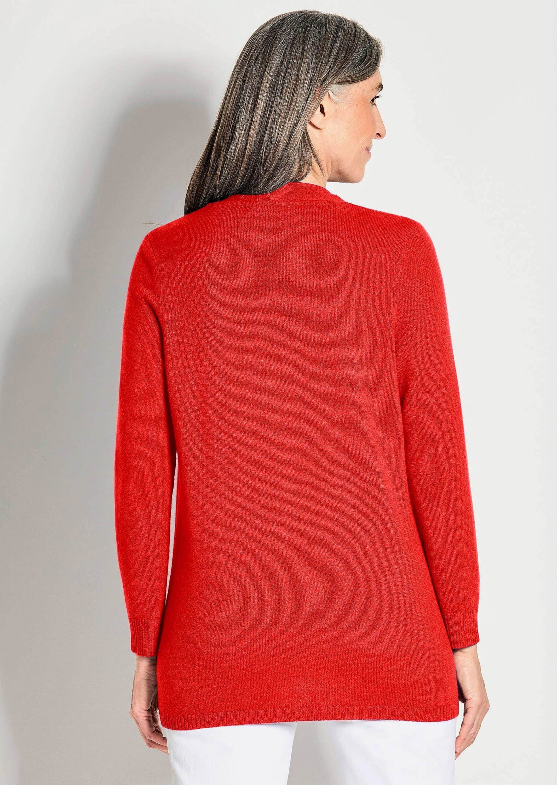 GOLDNER Strickjacke »Kurzgröße Langarm Feinstrick-Cardigan«
