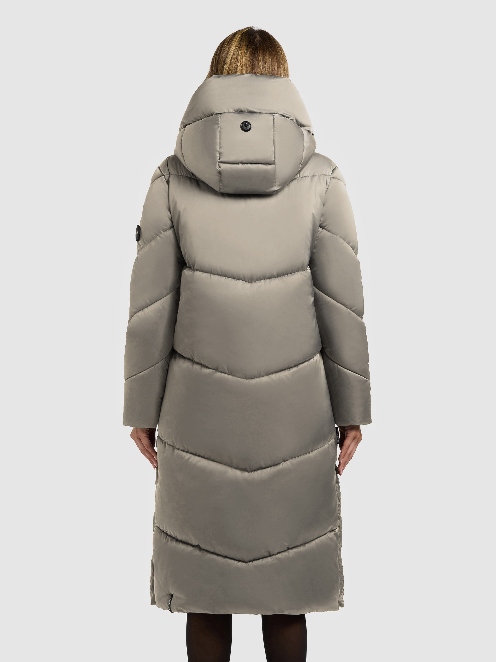 Steppmantel KHUJO "MANELIA2", Damen, Gr. S, witcher grün, 100% Polyester, unifarben, eingesetzt elastischer Bund mit Windstopper, Mäntel Steppmantel 3