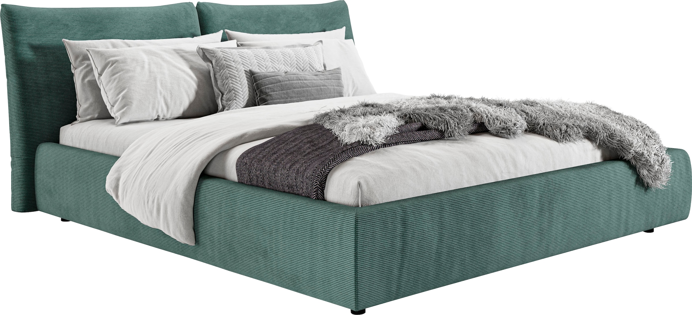 PLACES OF STYLE Polsterbett "Priora in 4 Breiten bis 200cm" auch in NaturLE günstig online kaufen