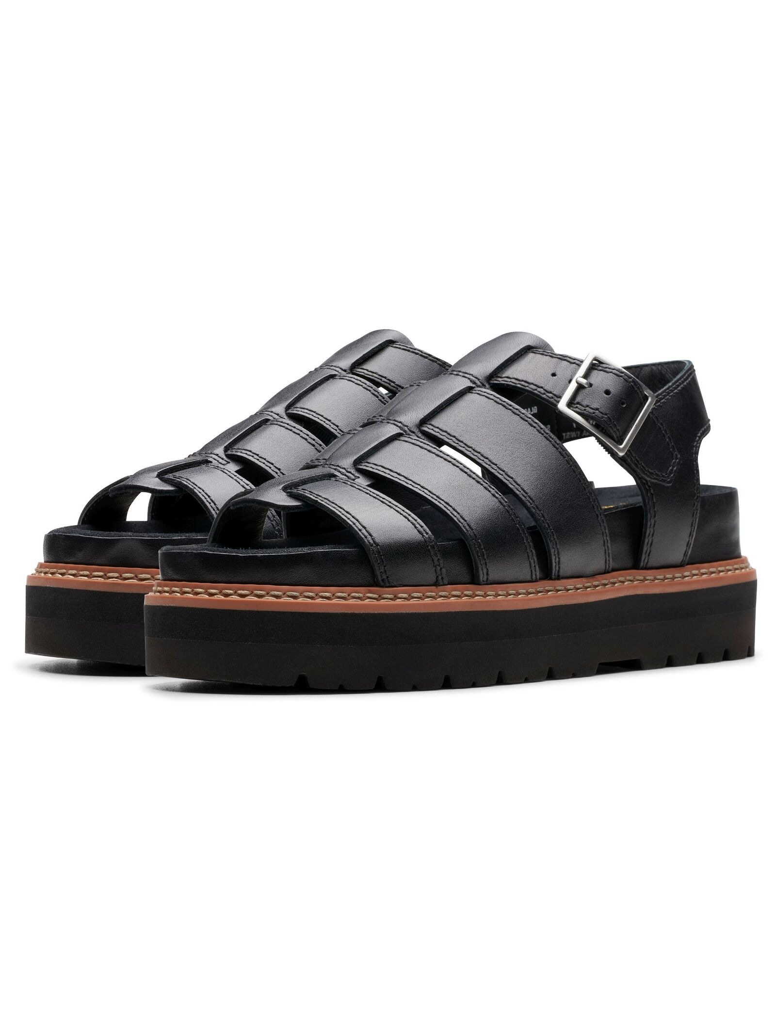 Clarks Plateausandaletten »Clarks Sandalen Leder«