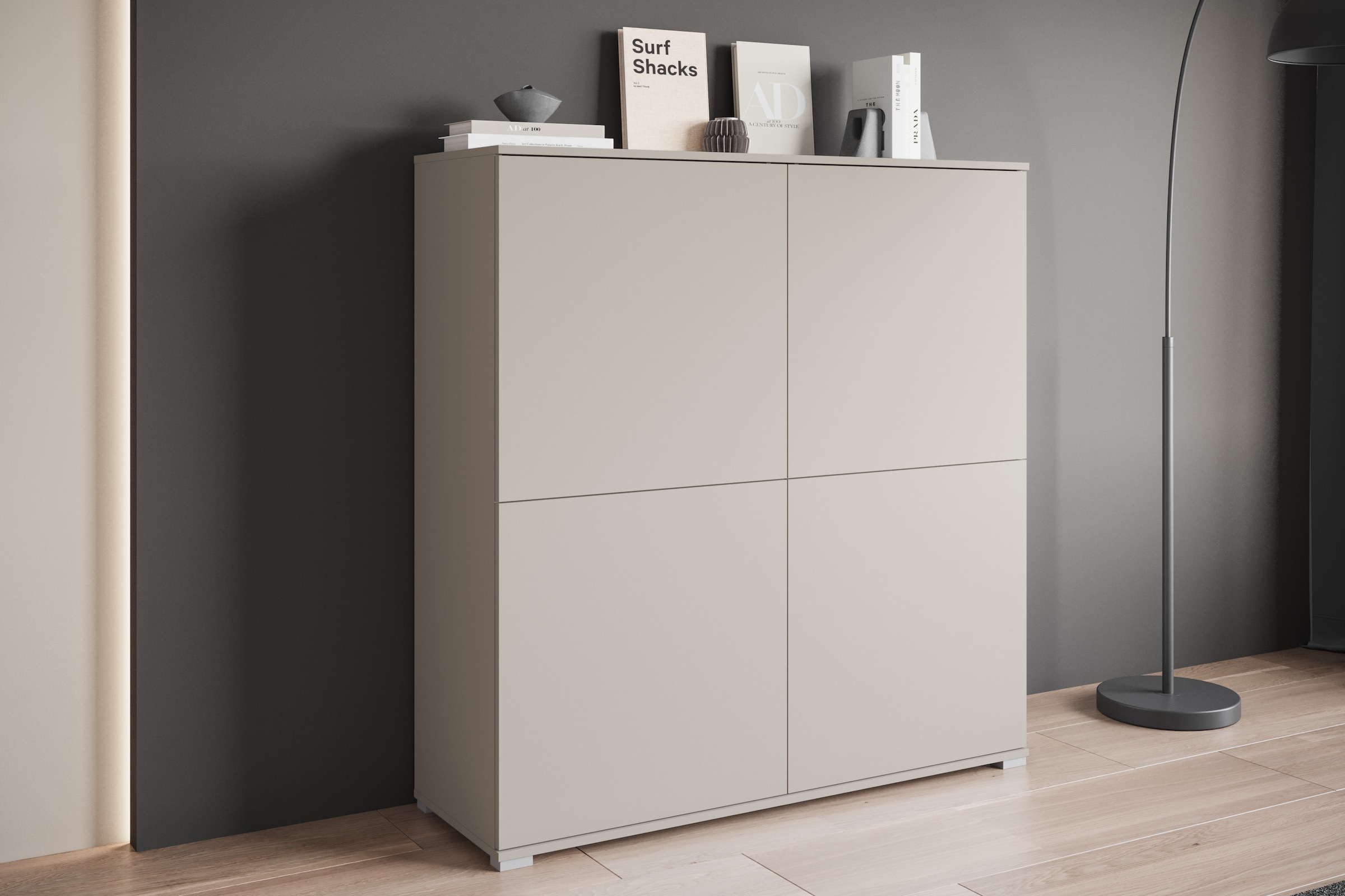 INOSIGN PC-Schrank »Kenia, Sekretär, Home Office« 1 Stk. tlg. Mit Push-to-open, Tastaturauszug und praktischem Stauraum