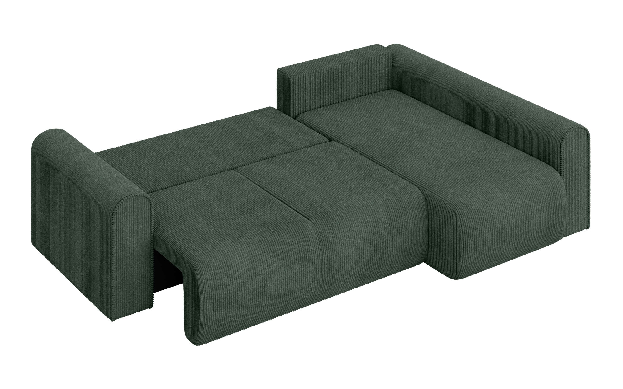INOSIGN Ecksofa »Zacharia wahlweise Schlafsofa mit Bettkasten, B/T/H 250/166/86 cm«, L-Form mit Wellenunterfederung, Ottomane rechts oder links bestellbar