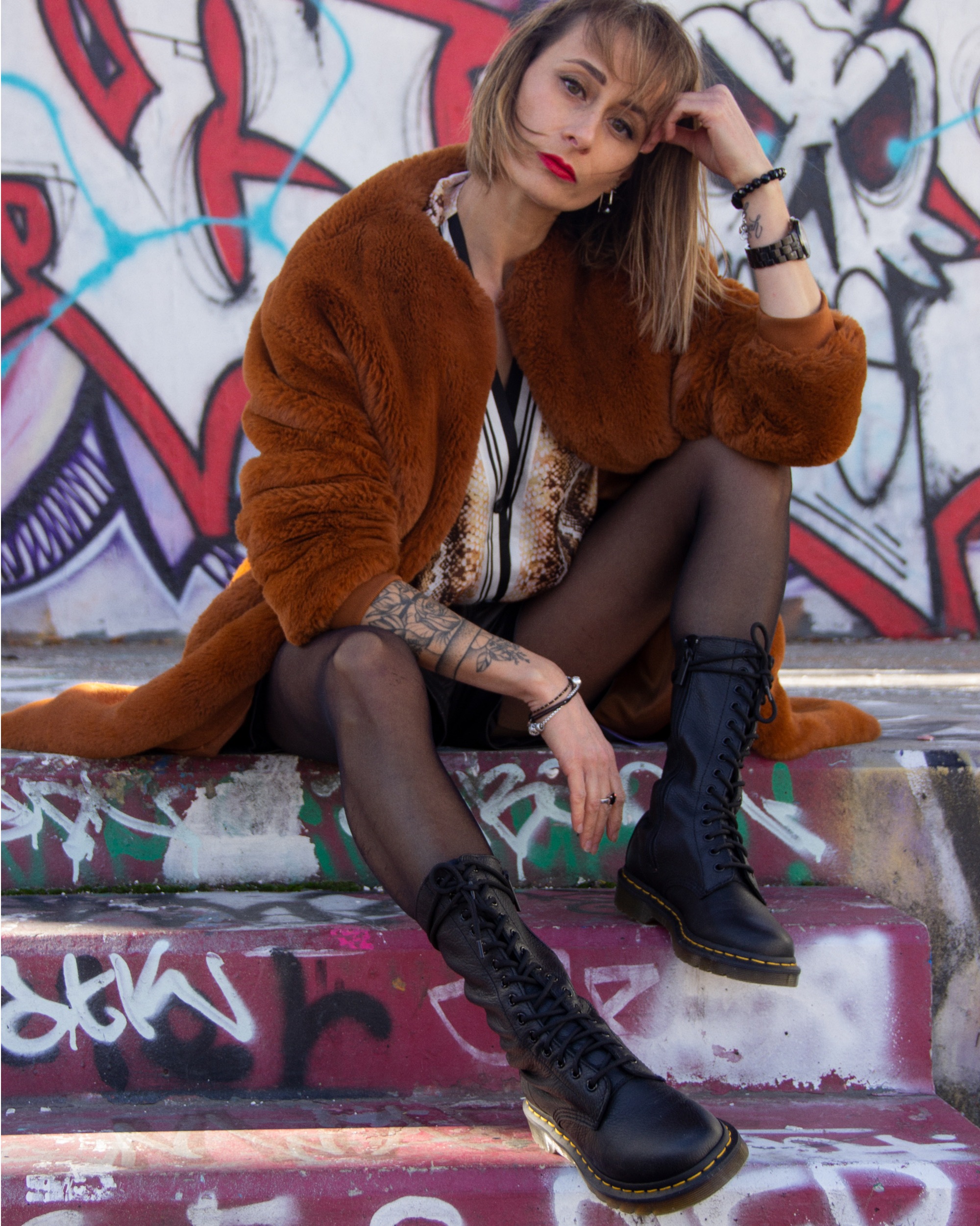 DR. MARTENS Schnürstiefel "1B99 Black Virginia" Langschaftstiefel, Boot mit günstig online kaufen