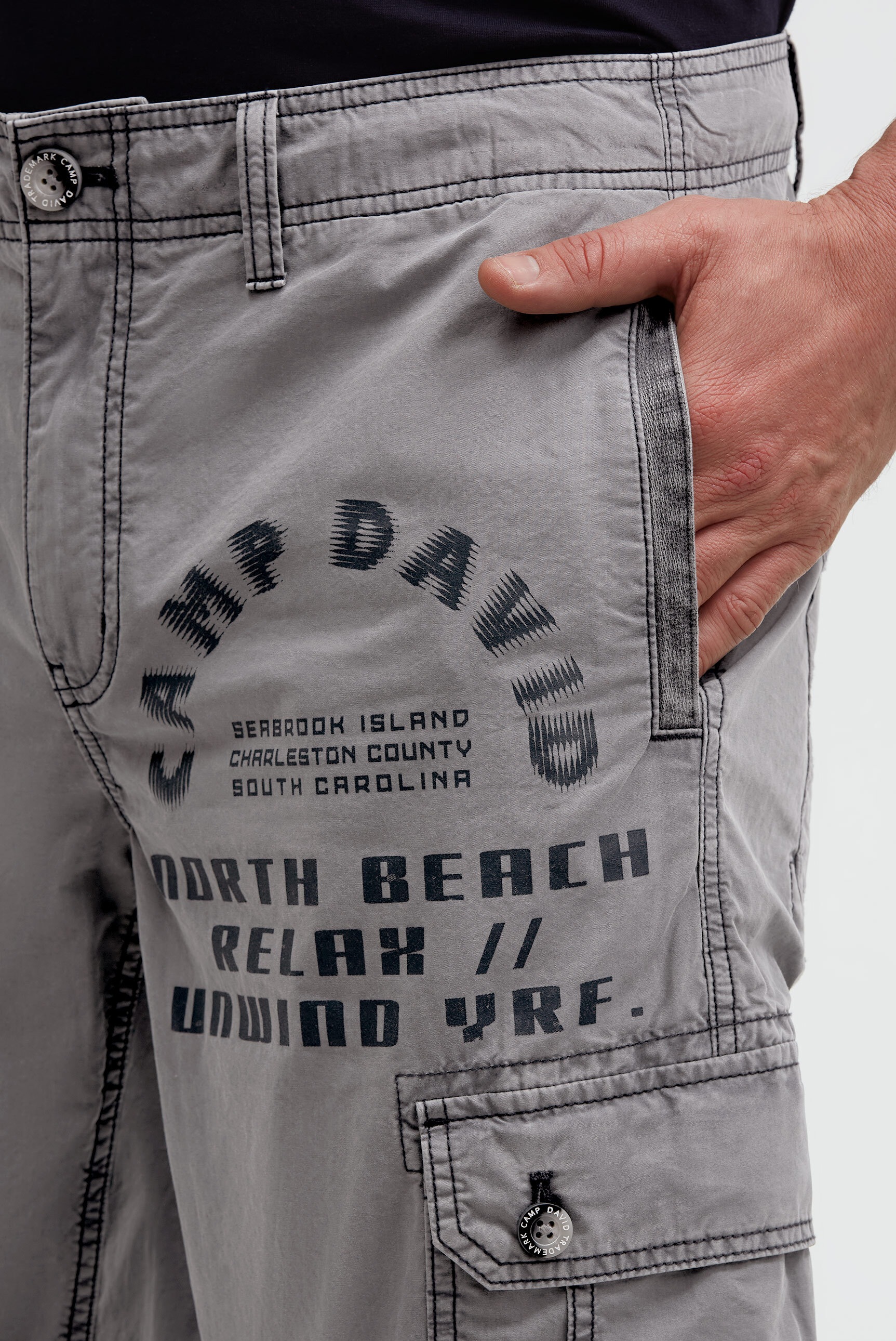 CAMP DAVID Shorts  aus Baumwolle