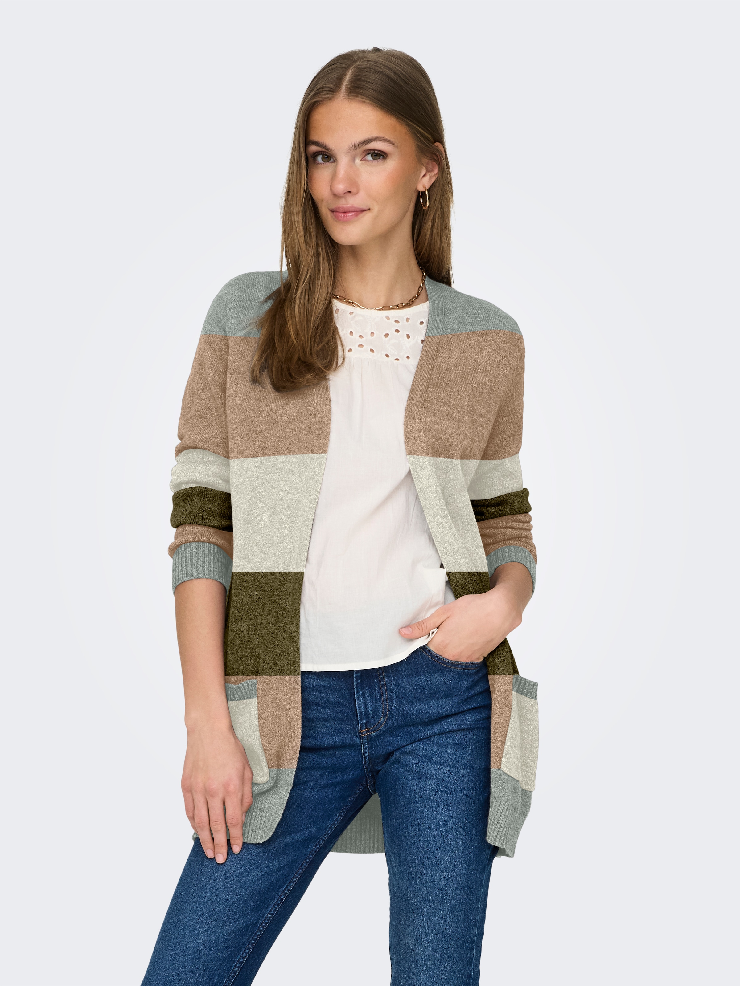 ONLY Strickjacke "ONLLESLY L/S OPEN CARDIGAN KNT NOOS" günstig online kaufen