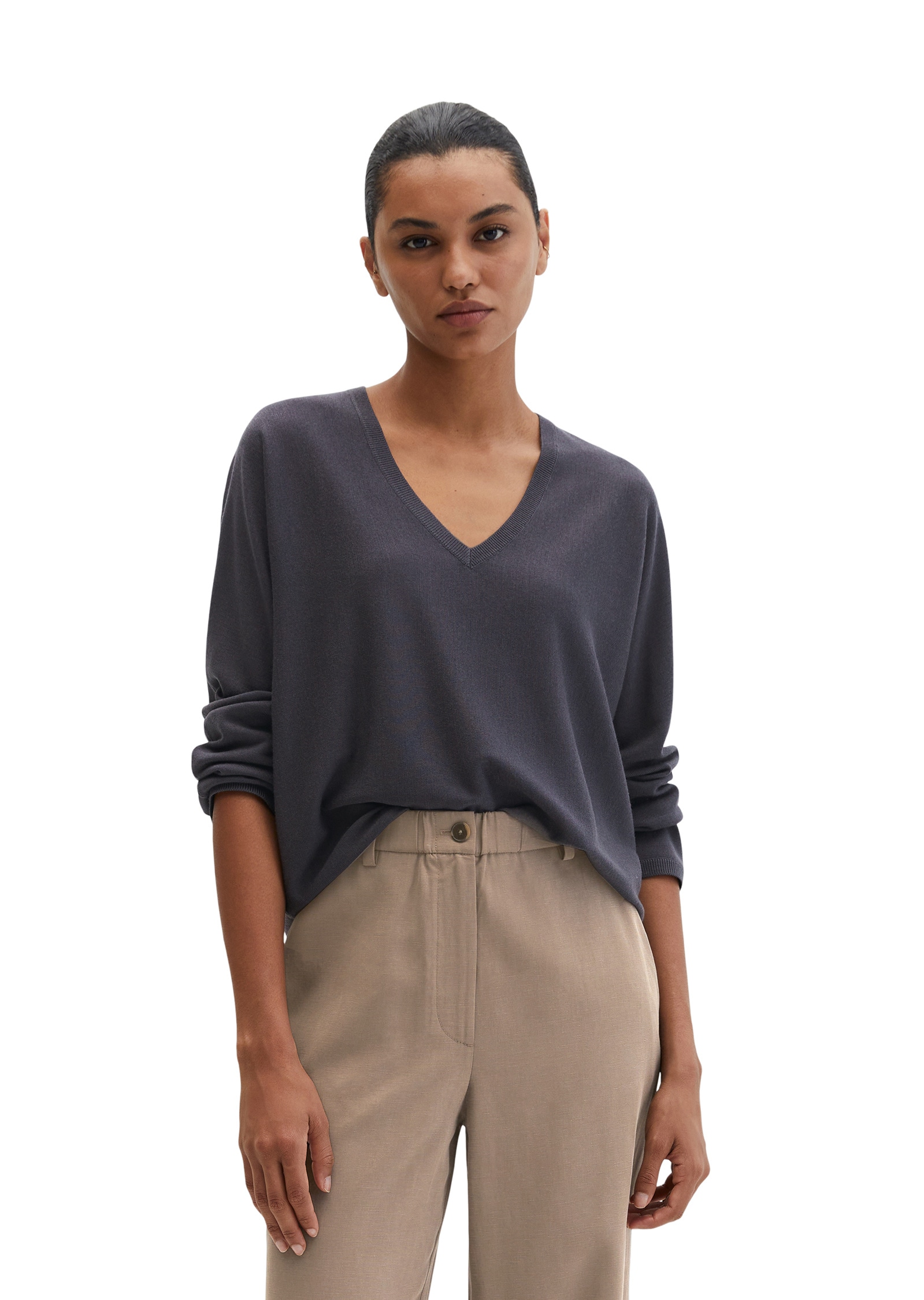 Marc OPolo Strickpullover "aus Merinowolle-Viskose-Mix" günstig online kaufen