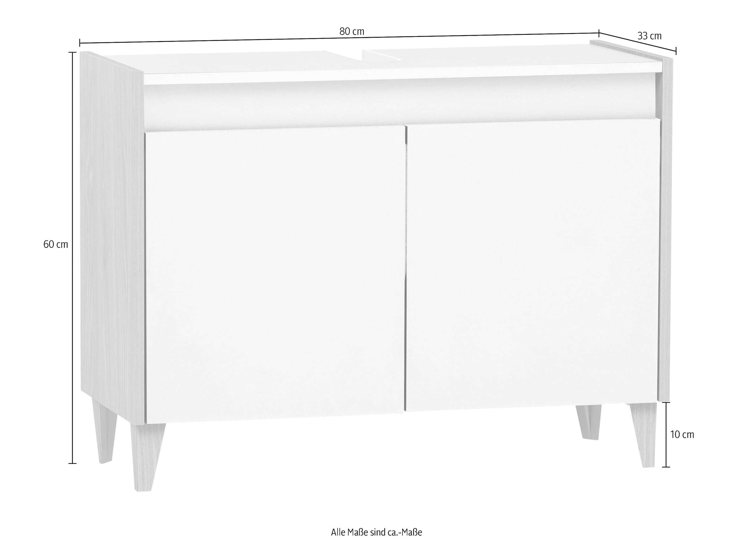 Schildmeyer Waschbeckenunterschrank »Elba«, Breite 80,0 cm