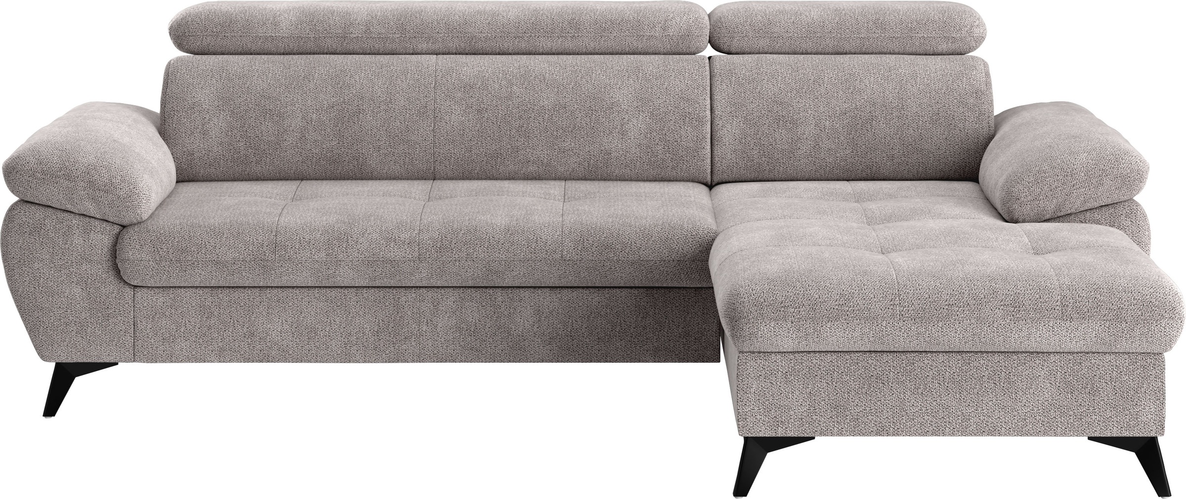 COTTA Ecksofa "Hudson L-Form, B: 261 cm" mit Kopfteilverstellung, optional günstig online kaufen