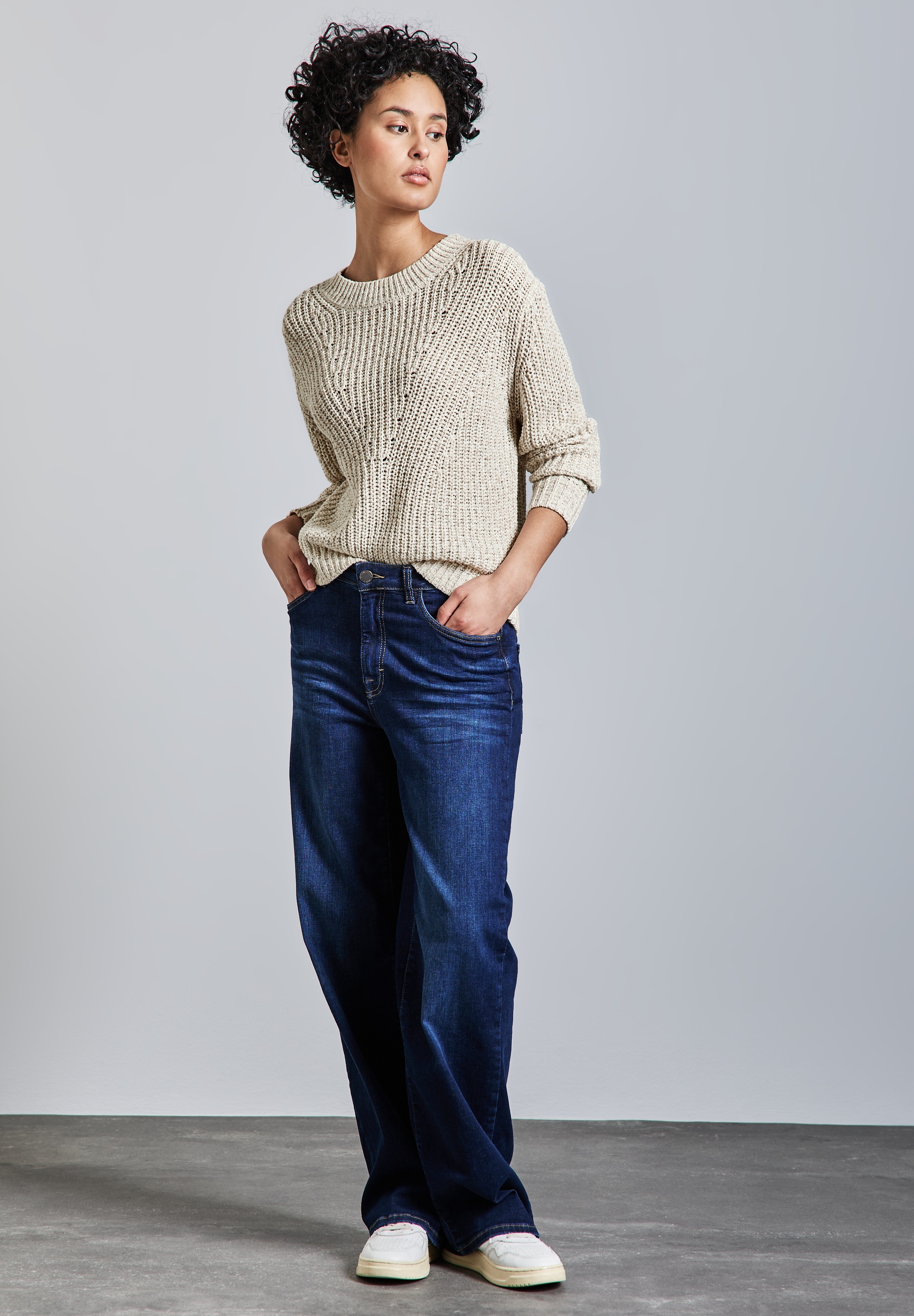 STREET ONE Strickpullover, im soften Baumwoll-Mix