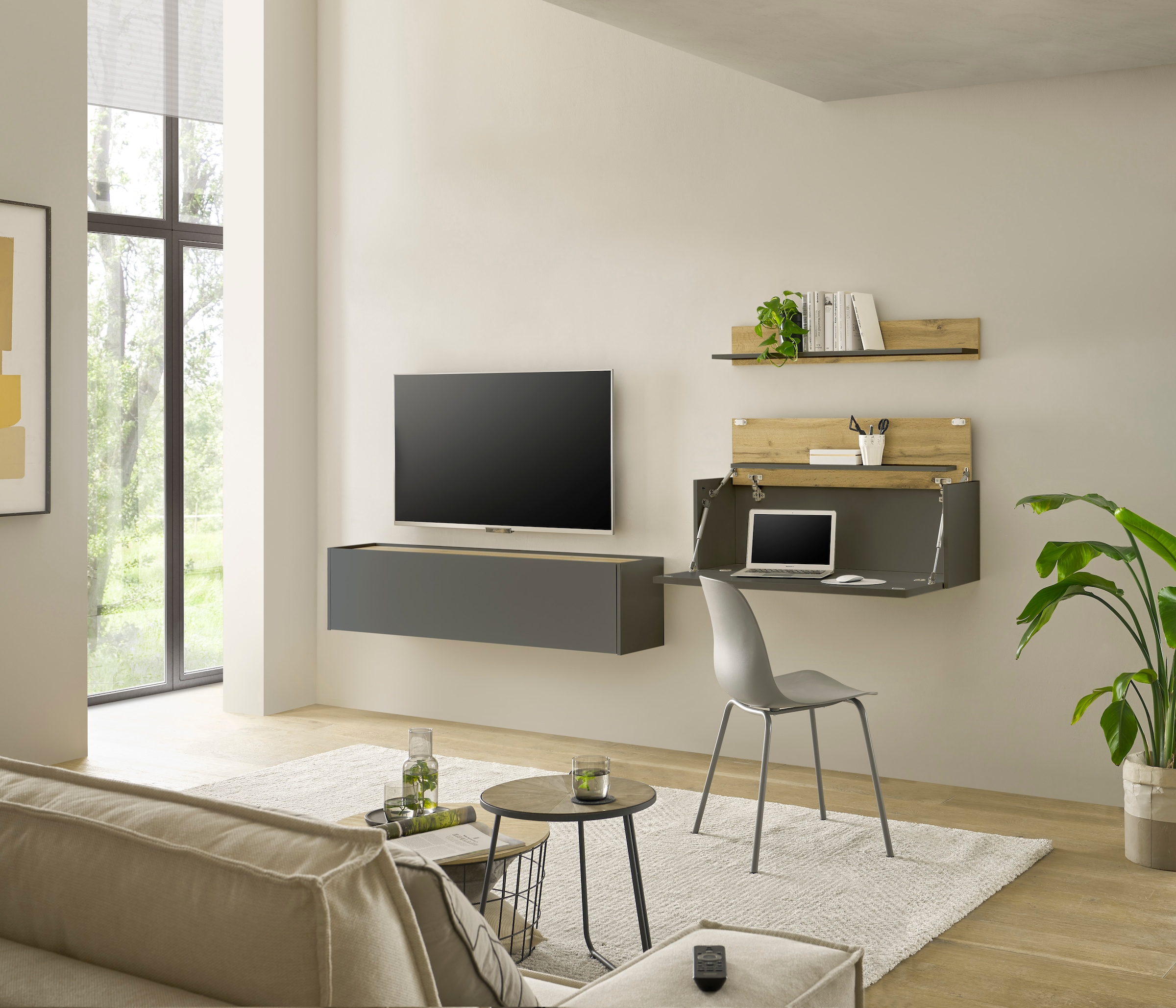 INOSIGN Büromöbel-Set »CiTY/GiRON«, (Set, 3 tlg.), Home Office