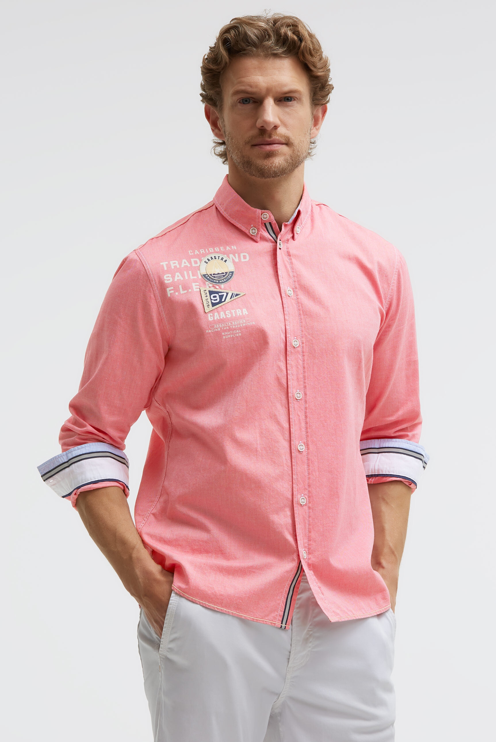 Gaastra Langarmhemd mit reflektierenden Tapes günstig online kaufen