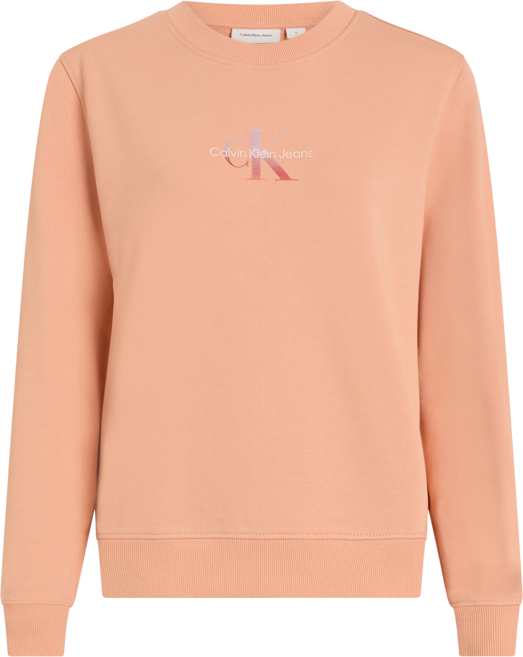 Calvin Klein Jeans Sweatshirt »GRADIENT MONOLOGO CREWNECK«, mit Logo