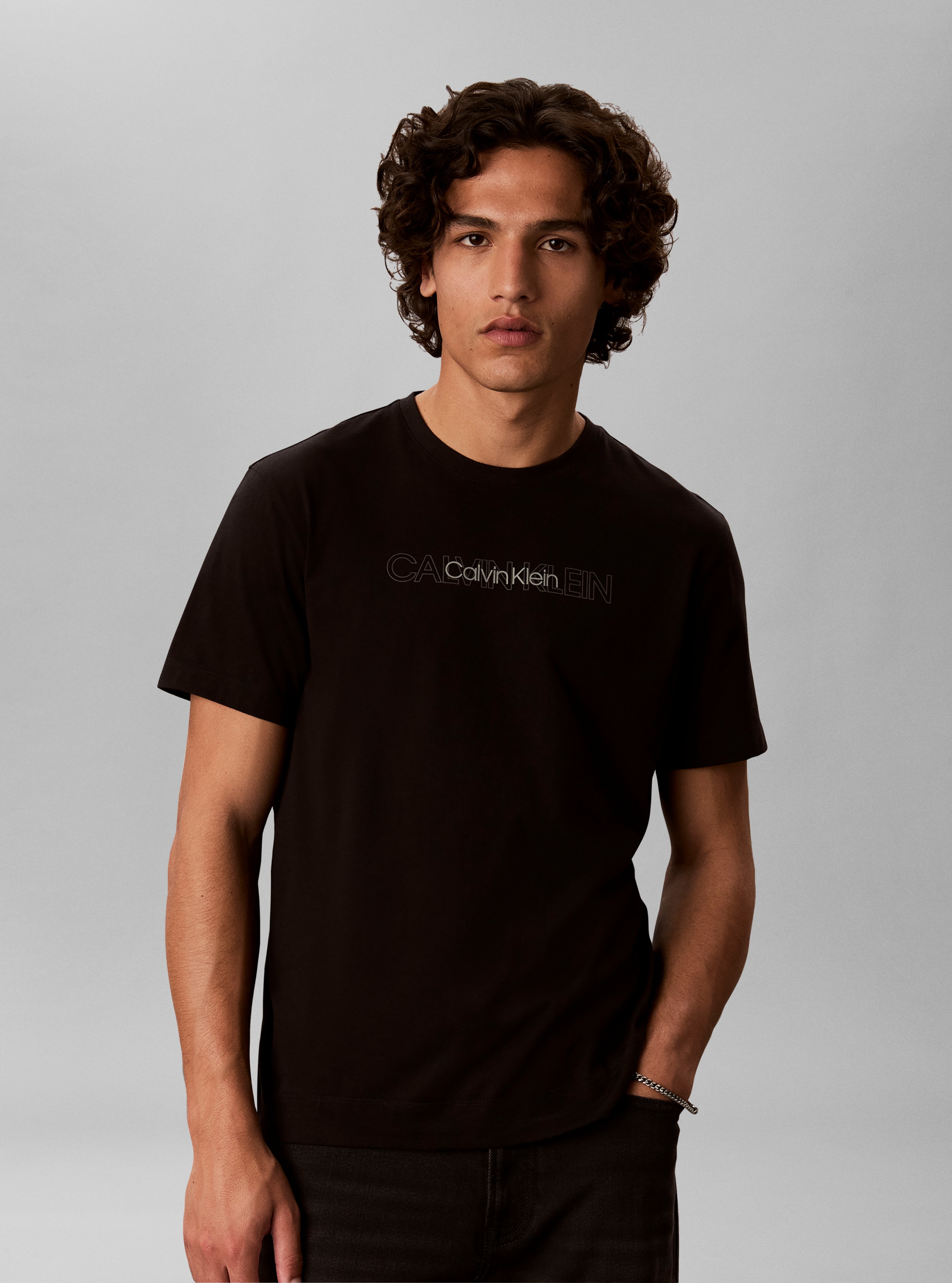 Calvin Klein T-Shirt »REPEAT LOGO GRAPHI« Regular fit mit Rundhalsausschnitt