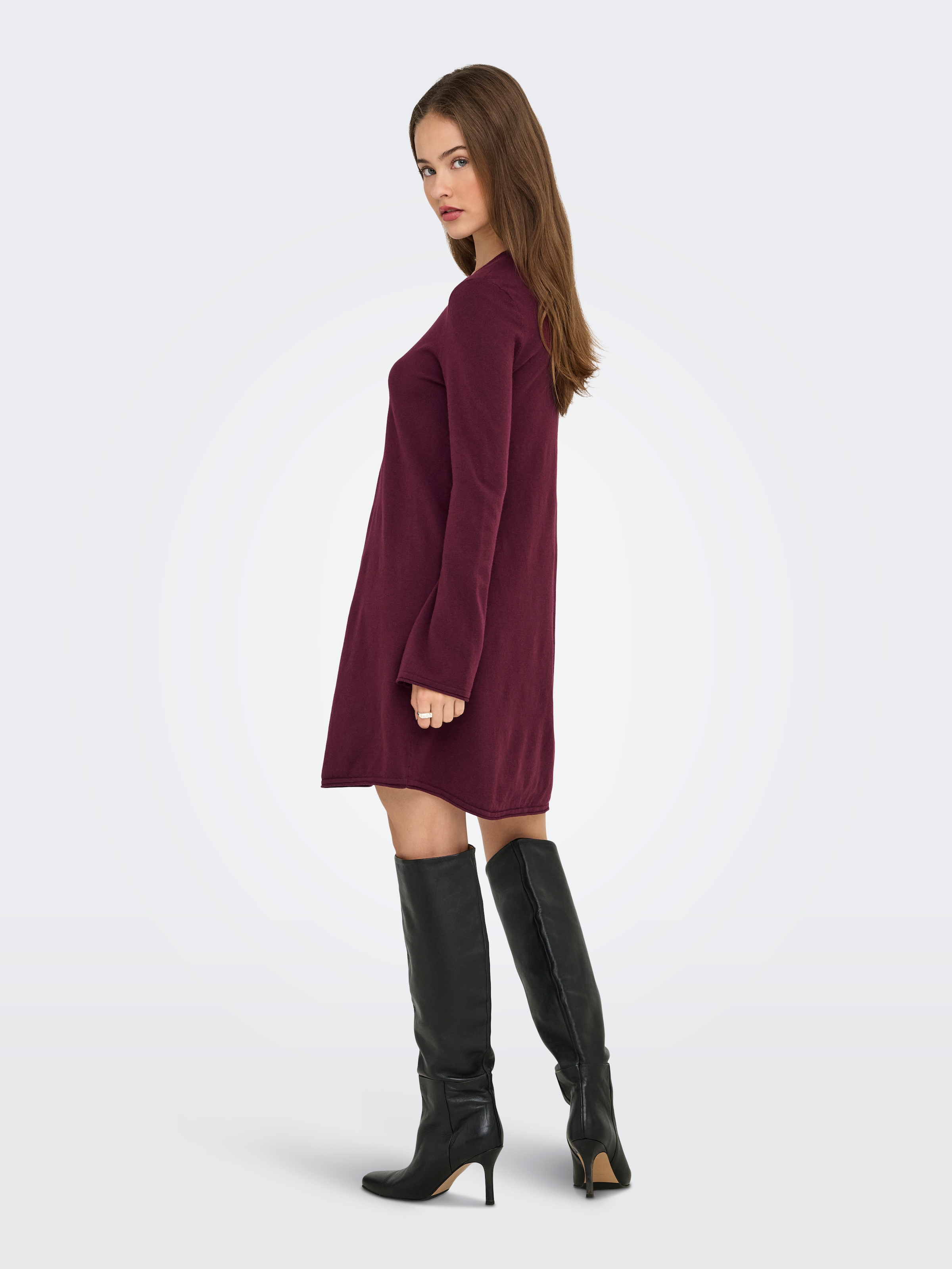 ONLY Midikleid »ONLAMALIO LIFE LS ONECK DRESS KNT«, Sommerkleid