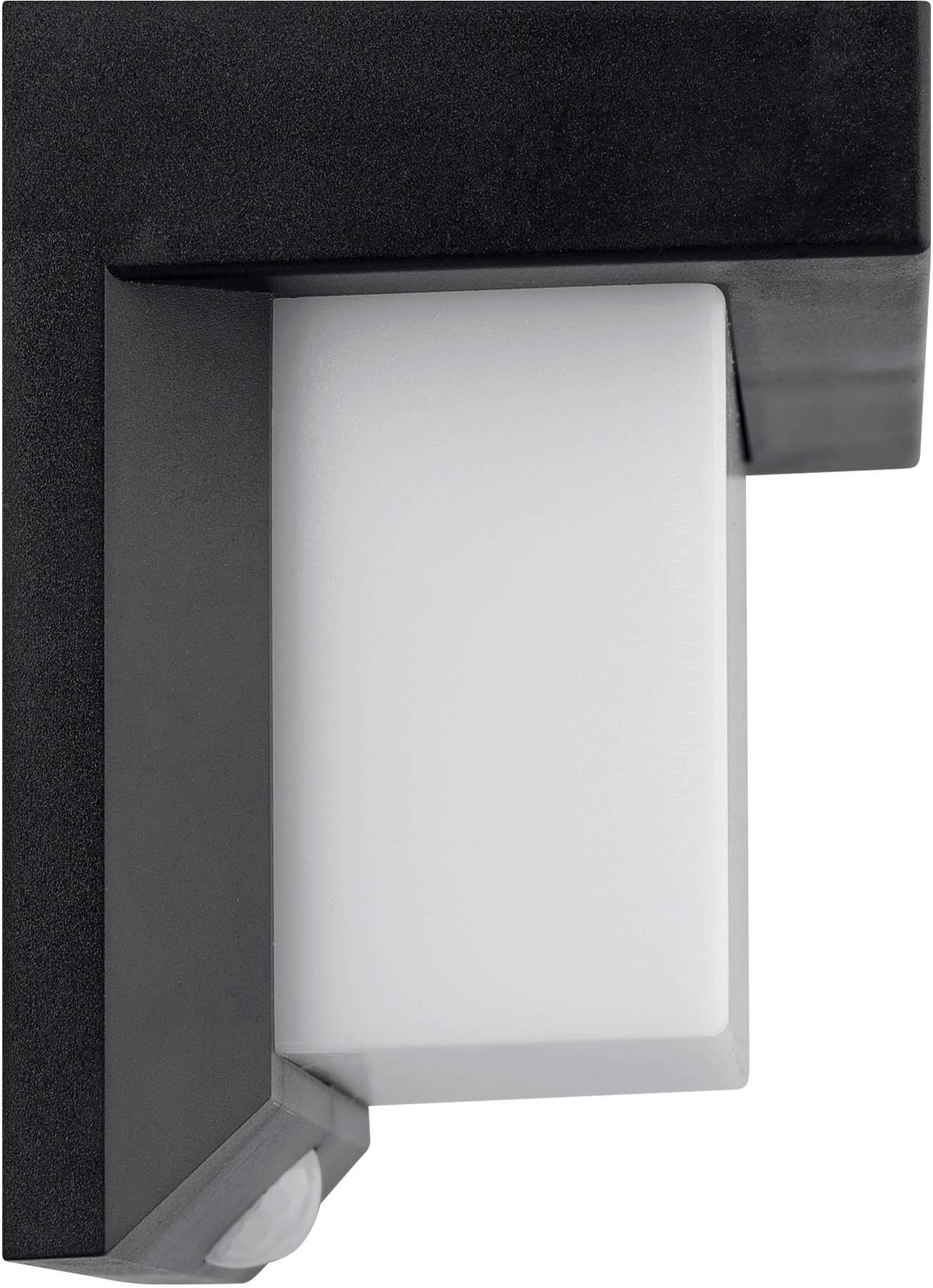 EGLO LED Solarleuchte »Utrera Solarlampe, Wandlampe aus Kunststoff, Außenbeleuchtung, IP44« LED-Modul 1 Stk. Kaltweiß