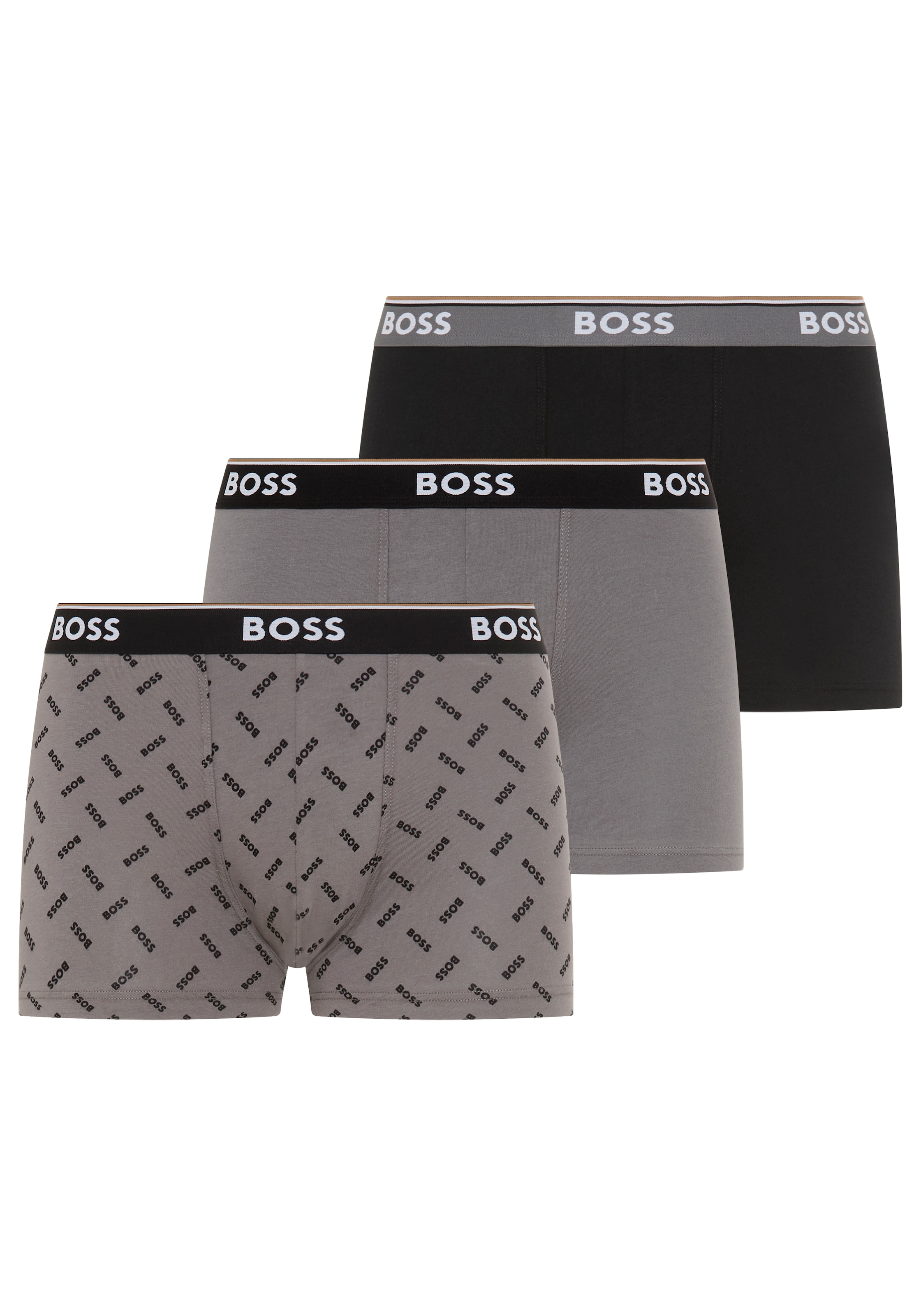 BOSS Trunk Packung, 3 Stk. aus Stretch-Baumwolle, elastischer Bund, mittler günstig online kaufen