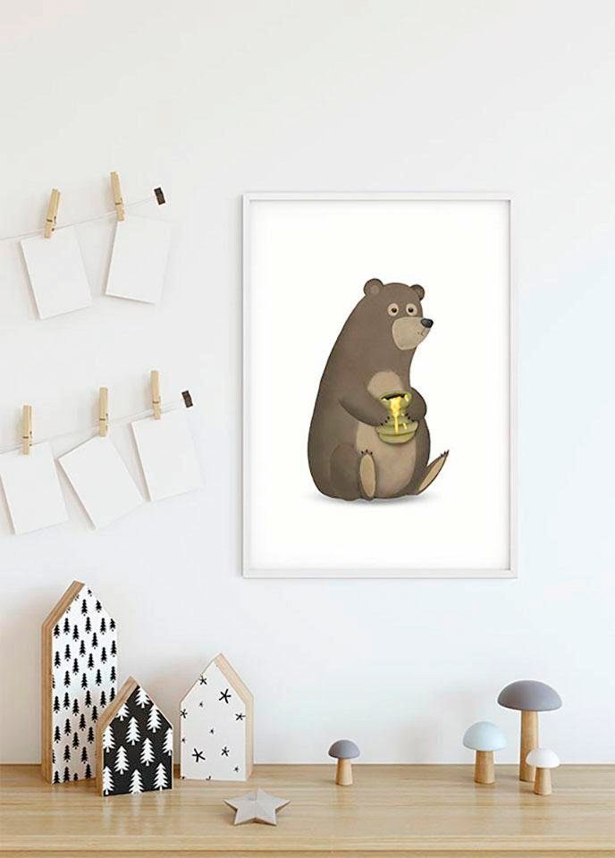 Komar Bild »Cute Animal Bear«, Tiere, (1 St.), Wandbild zur Dekoration - ohne Rahmen