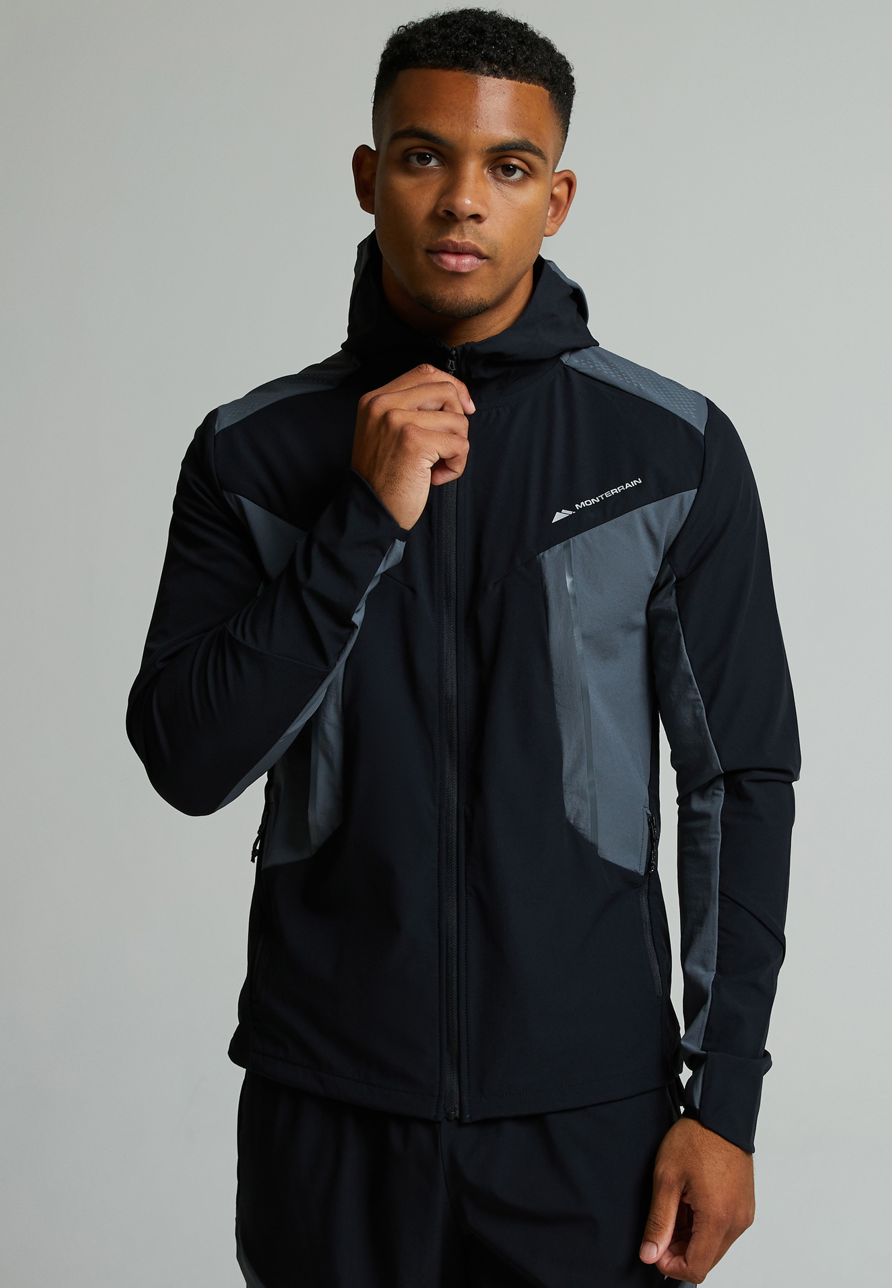 Monterrain Outdoorjacke »Monterrain DYNAMIC 2.0 WOVEN HOODY« 1 Stk. tlg. mit Kapuze