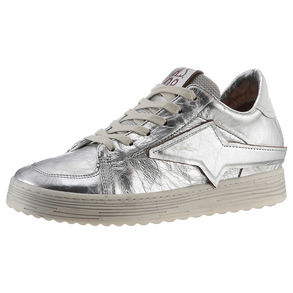 A.S.98 Sneaker, im Metallic-Look, Freizeitschuh, Halbschuh, Schnürschuh