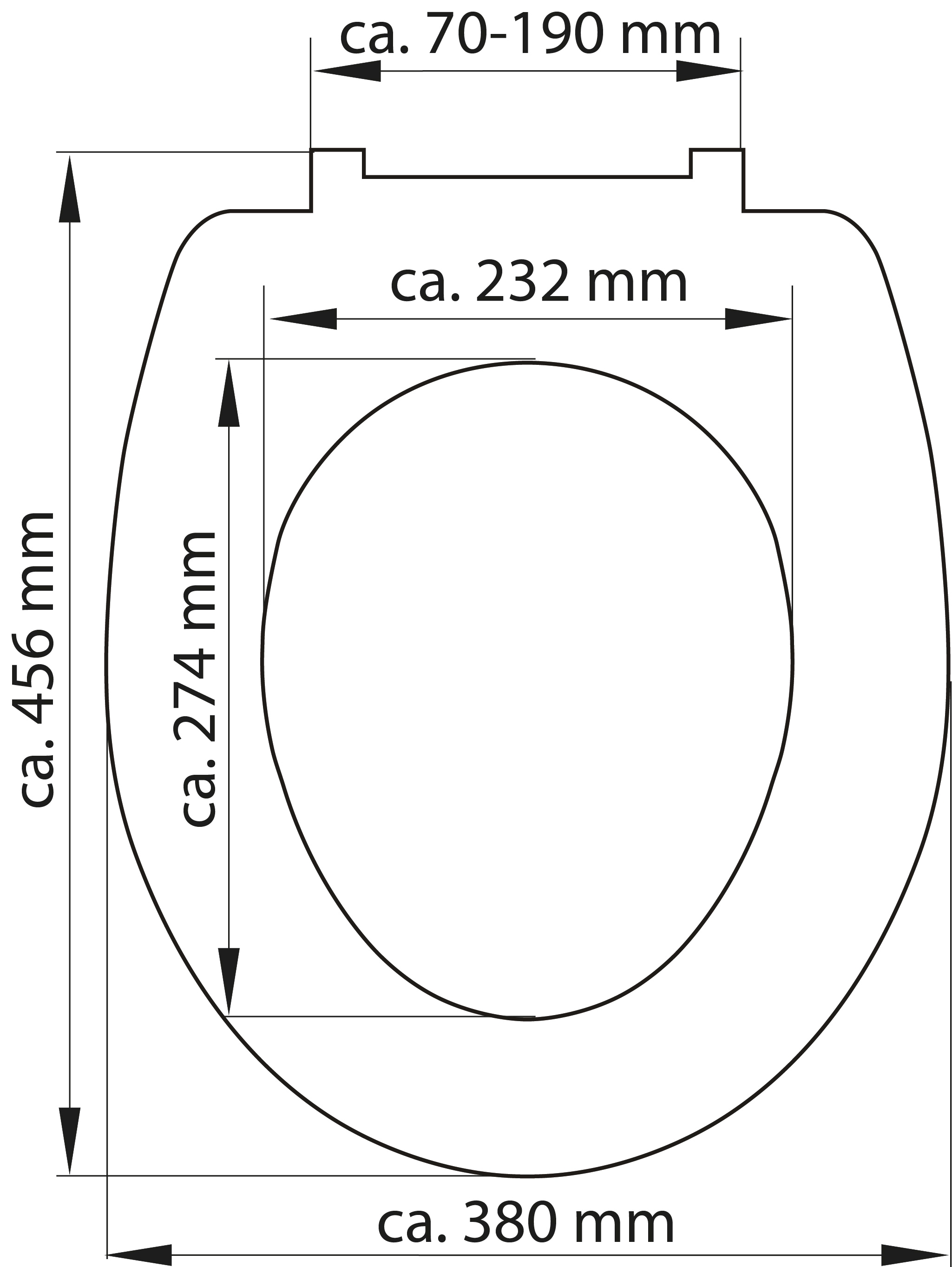 Schütte WC-Sitz »SLIM«, Duroplast, Absenkautomatik, Schnellverschluss, besonders flache Form